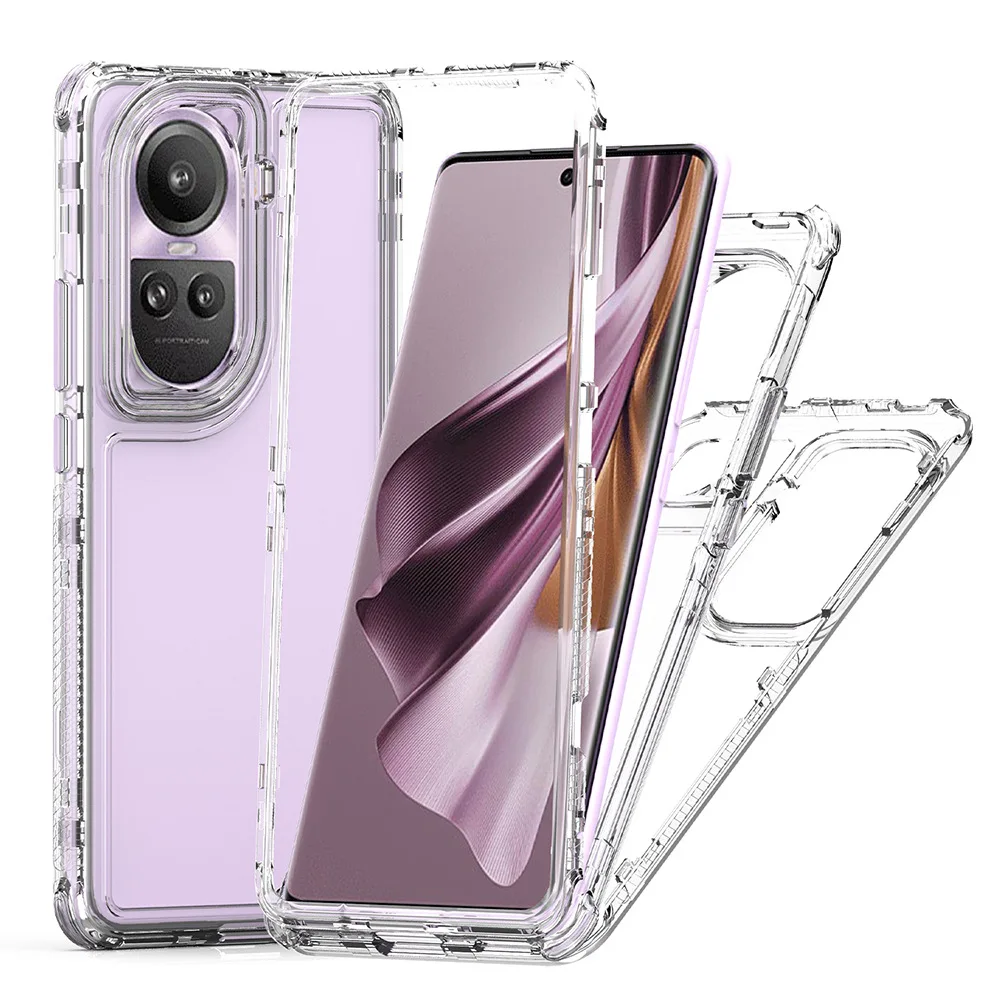 360° Clear Phone Case For OPPO Reno 12/12 pro/ 7/10/10pro 4G 5G PC+Acrylic Cases Capa Funda coque
360° Clear Phone Case For OPPO Reno 12/12 pro/ 7/10/10pro 4G 5G PC+Acrylic Cases Capa Funda coque