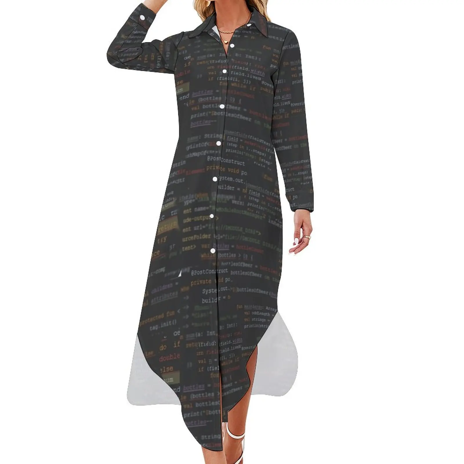 Code3 Long Sleeved Shirt Dress elegant party dress for women 2024 womens dress luxury
Code3 Long Sleeved Shirt Dress elegant party dress for women 2024 womens dress luxury