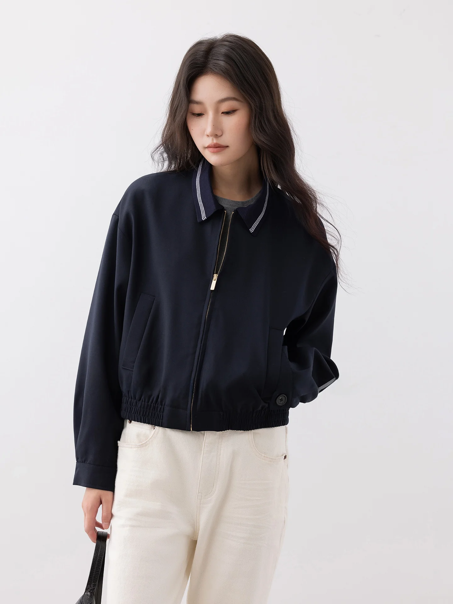 COCOZONE Women's Zipper Collar Short Jacket Color Block Casual Style Polyester Nylon Composite Fiber Long Sleeve Pure Color
COCOZONE Women's Zipper Collar Short Jacket Color Block Casual Style Polyester Nylon Composite Fiber Long Sleeve Pure Color