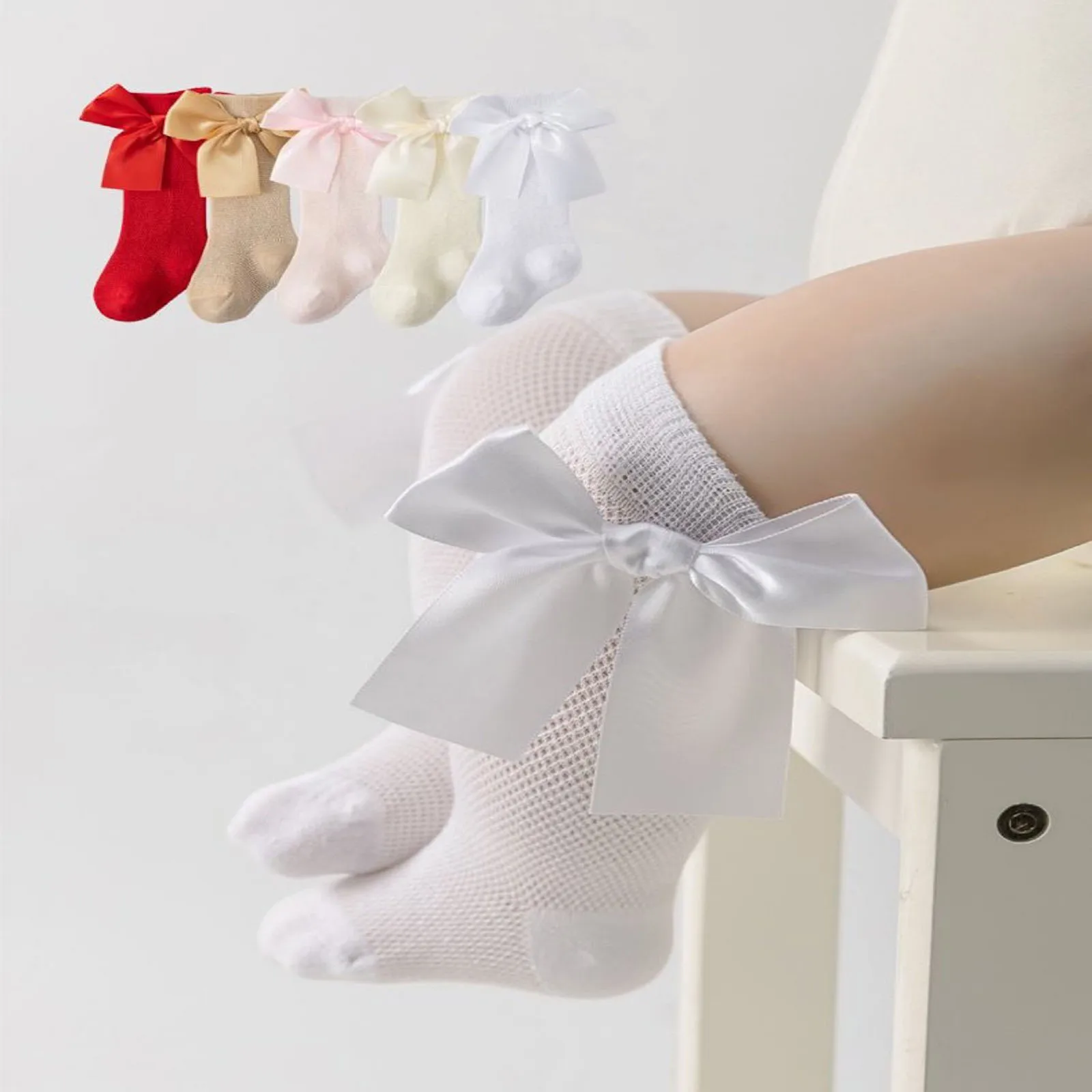 Infant Baby Girl Stockings Cute Big Ribbon Bow Decor Cute Breathable Mesh Knee High Socks for Spring Summer
Infant Baby Girl Stockings Cute Big Ribbon Bow Decor Cute Breathable Mesh Knee High Socks for Spring Summer
