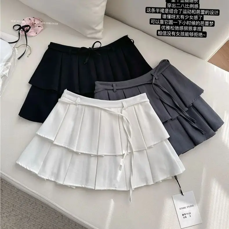 White bow short skirt for women in summer small body sweet ballet style puffy skirt A-line skirt
White bow short skirt for women in summer small body sweet ballet style puffy skirt A-line skirt