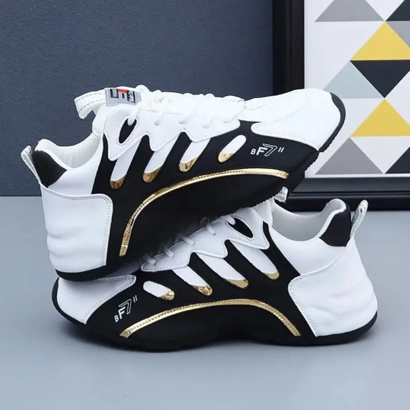 Новые роскошные мужские кроссовки 2025 года, высококачественная кожаная повседневная универсальная спортивная обувь, удобная мужская обувь для бега на платформе
Новые роскошные мужские кроссовки 2025 года, высококачественная кожаная повседневная универсальная спортивная обувь, удобная мужская обувь для бега на платформе