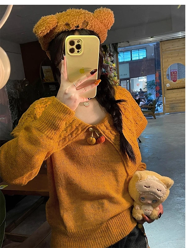 Женский свитер с вырезами, повседневный, свободного кроя, длинный рукав, для осени и зимы, красивый топ, нижняя одежда
Женский свитер с вырезами, повседневный, свободного кроя, длинный рукав, для осени и зимы, красивый топ, нижняя одежда