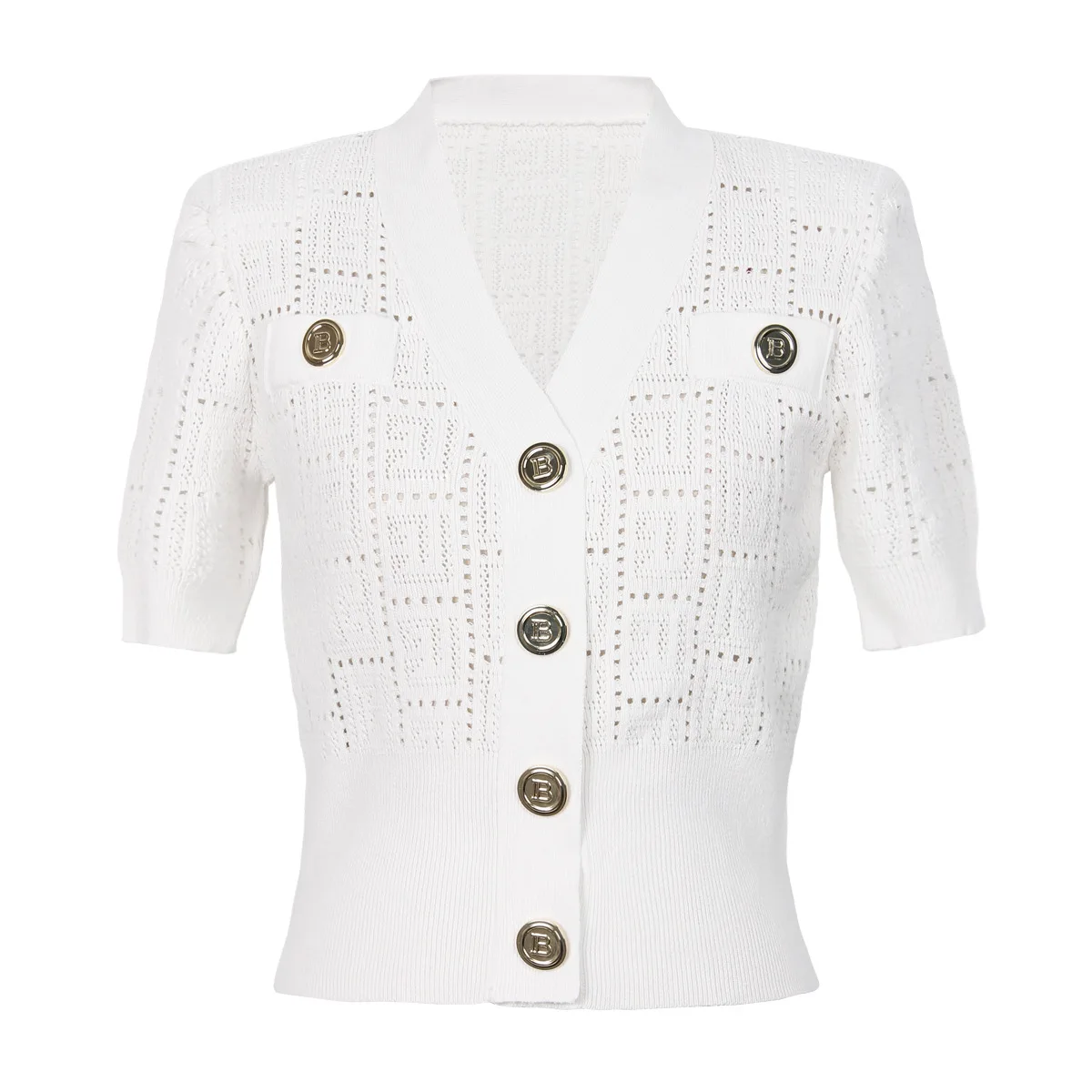 Summer New Women's Cardigan Short-Sleeved Knitwear Fashion Classic High-Quality Top Jacket in Stock for
Summer New Women's Cardigan Short-Sleeved Knitwear Fashion Classic High-Quality Top Jacket in Stock for