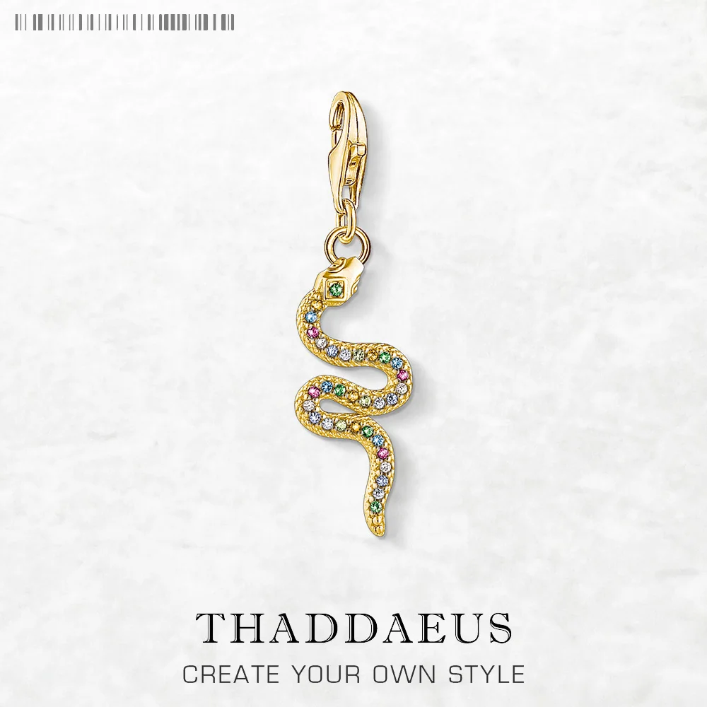 Colorful Snake Gold Plated Dangle Charm Pendant Europe Style Fine Jewelry For Women Men Bohemia Gift In Sterling Silver 925
Colorful Snake Gold Plated Dangle Charm Pendant Europe Style Fine Jewelry For Women Men Bohemia Gift In Sterling Silver 925