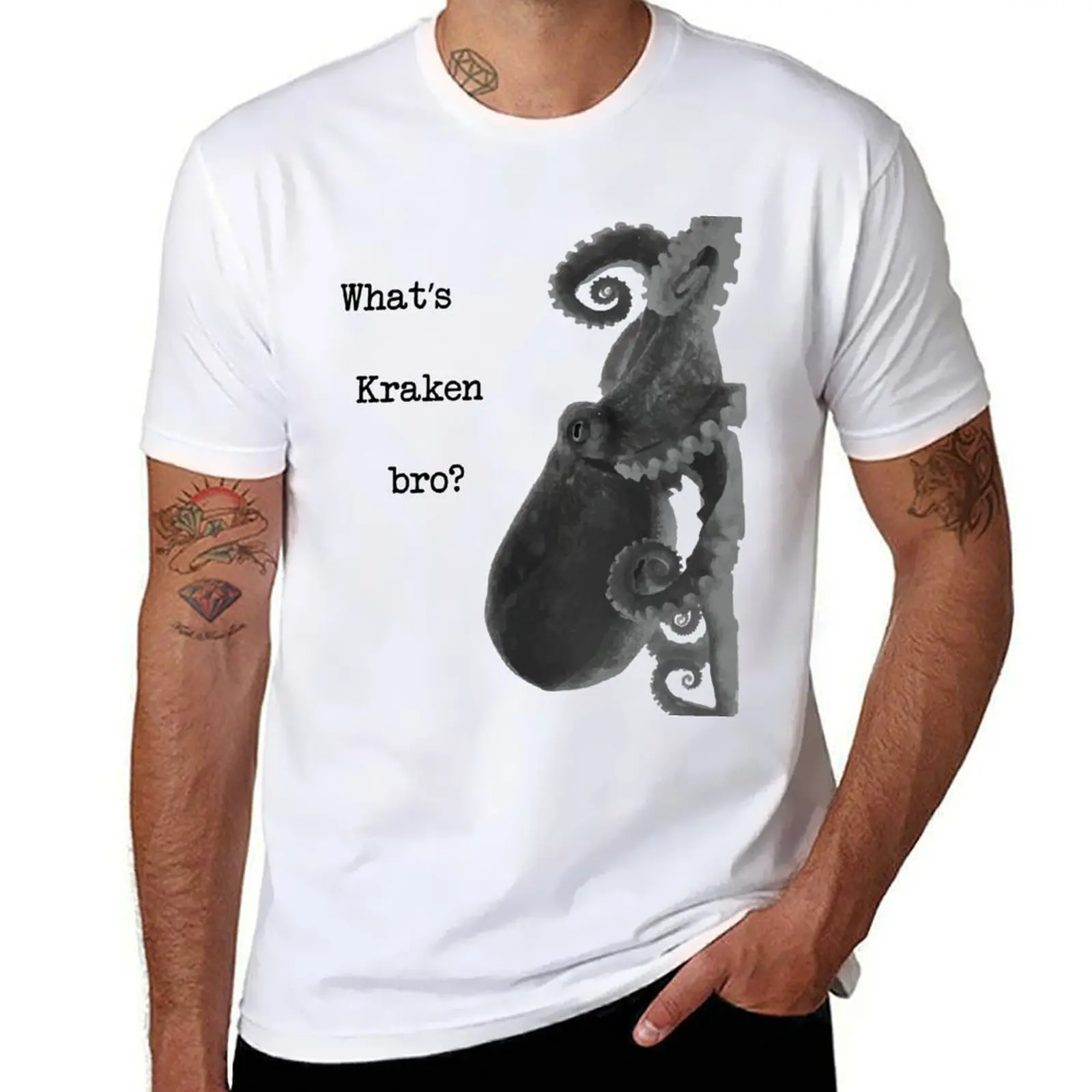 What's kraken bro Bad jokes and puns. T-Shirt t shirts with prints t shirts for man cotton soft T-Shirt
What's kraken bro Bad jokes and puns. T-Shirt t shirts with prints t shirts for man cotton soft T-Shirt