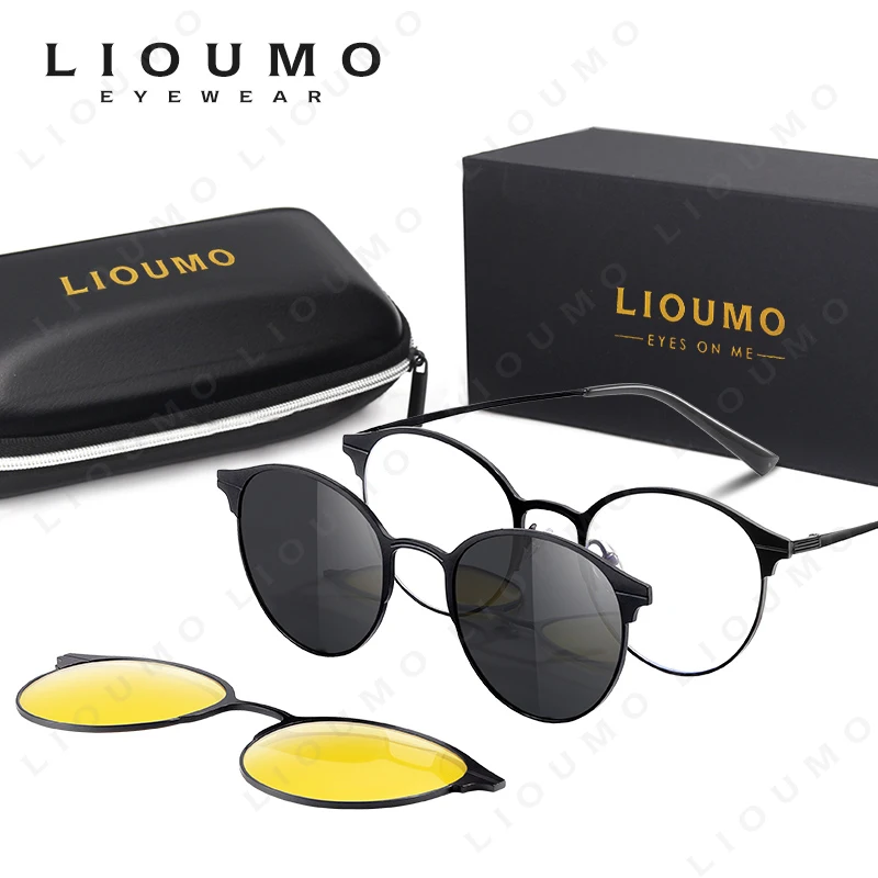 Fashion Round Alloy Frame 3 in 1 Magnetic Clip On Anti Blue Light Glasses Men Women Polarized Sunglasses Anti-Glare Eyewear
Fashion Round Alloy Frame 3 in 1 Magnetic Clip On Anti Blue Light Glasses Men Women Polarized Sunglasses Anti-Glare Eyewear