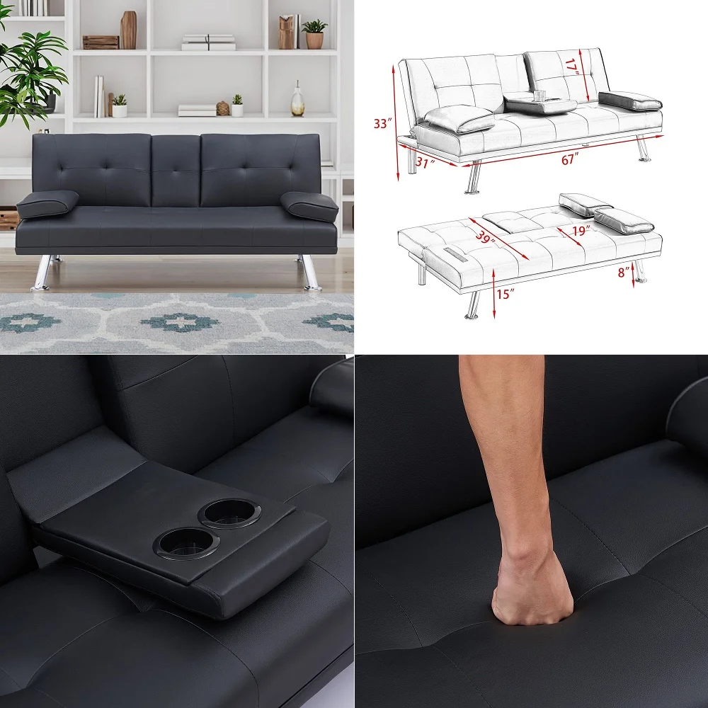 Convertible Futon Sofa Bed,71 Memory Foam Futon Couch,Linen Modern Loveseat Sleeper Couch with Adjustable Backrest amp Armrest,
Convertible Futon Sofa Bed,71 Memory Foam Futon Couch,Linen Modern Loveseat Sleeper Couch with Adjustable Backrest amp Armrest,