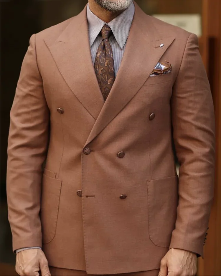 Fashion Brown Business Suits Smart Casual High Quality Slim Fit Jacket Pant For Men Groom Tuxedos Custom 3 Piece Costume Homme
Fashion Brown Business Suits Smart Casual High Quality Slim Fit Jacket Pant For Men Groom Tuxedos Custom 3 Piece Costume Homme