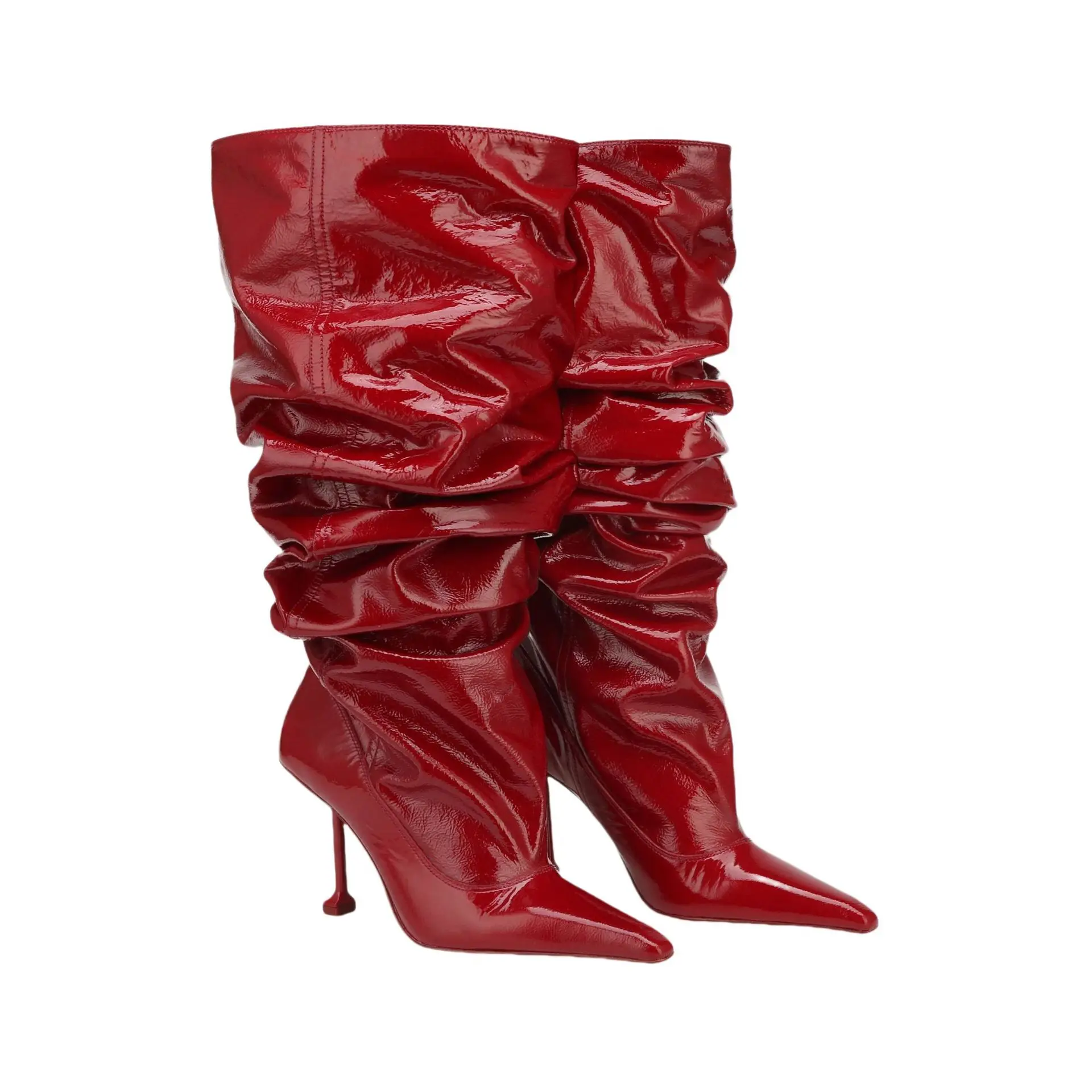 Large Walled High-Heeled Boots Hot Girls Square Toe, Thin Heel, Pile Up Boots, Cross-Border Runway Styles, Party Fashion Boots
Large Walled High-Heeled Boots Hot Girls Square Toe, Thin Heel, Pile Up Boots, Cross-Border Runway Styles, Party Fashion Boots