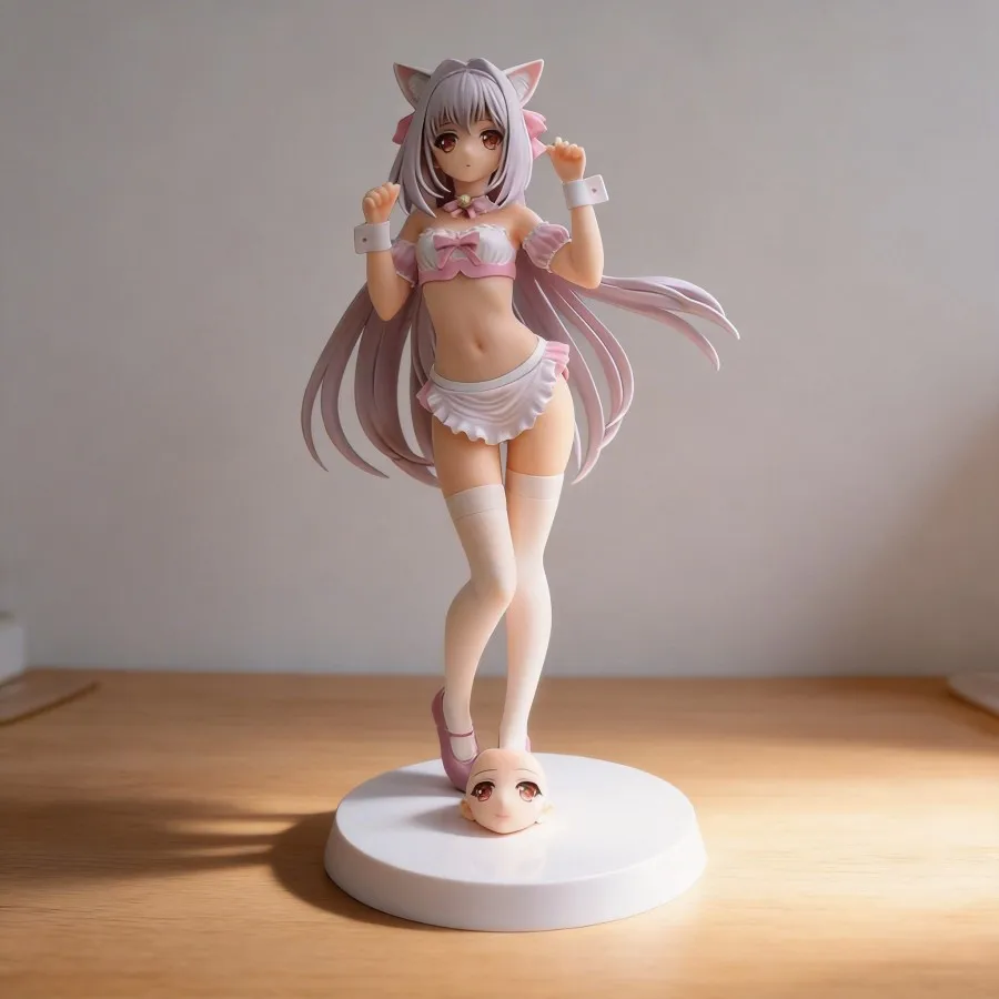 27cm Tsukihime Sakurakouji Luna Pink Cat Ear Figure Changeable Face Anime Game Peripheral Decoration
27cm Tsukihime Sakurakouji Luna Pink Cat Ear Figure Changeable Face Anime Game Peripheral Decoration