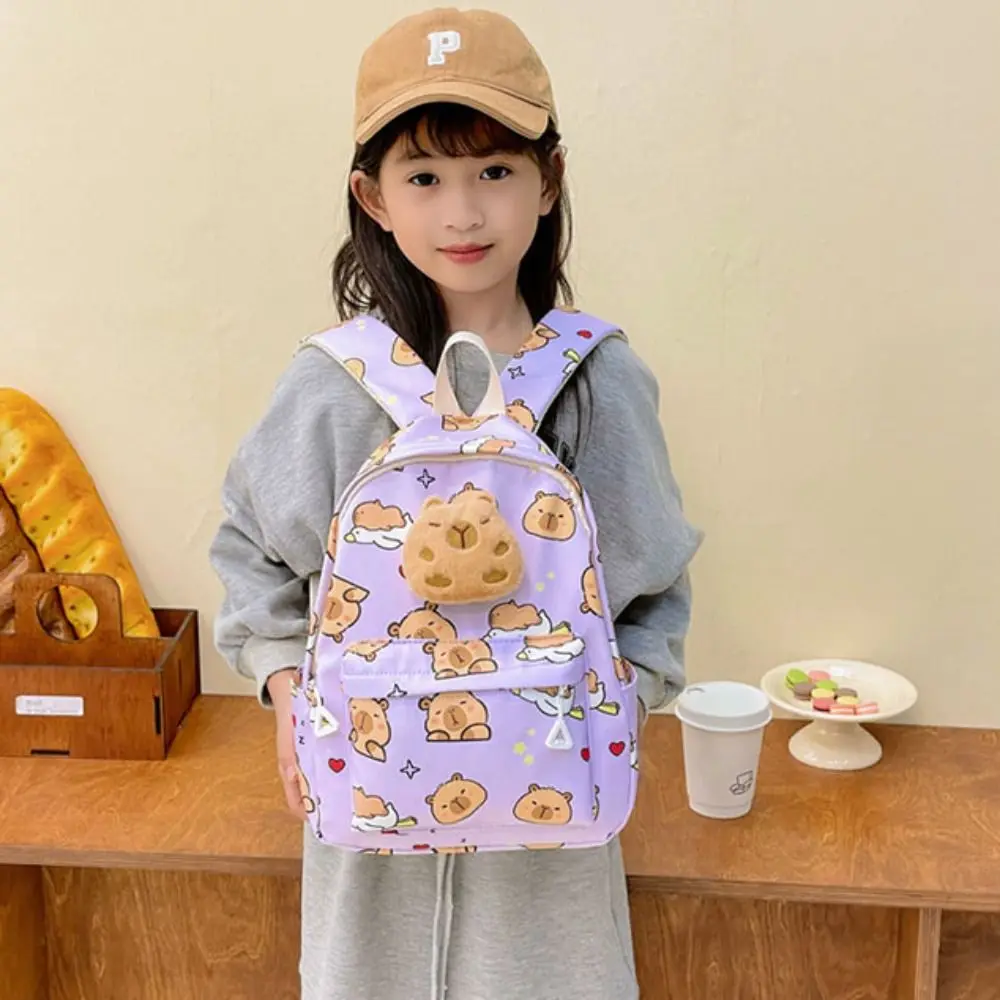 New Cartoon Capybara Backpack Plush Large Capacity Shoulder Bags Pattern Simple Book Bag
New Cartoon Capybara Backpack Plush Large Capacity Shoulder Bags Pattern Simple Book Bag