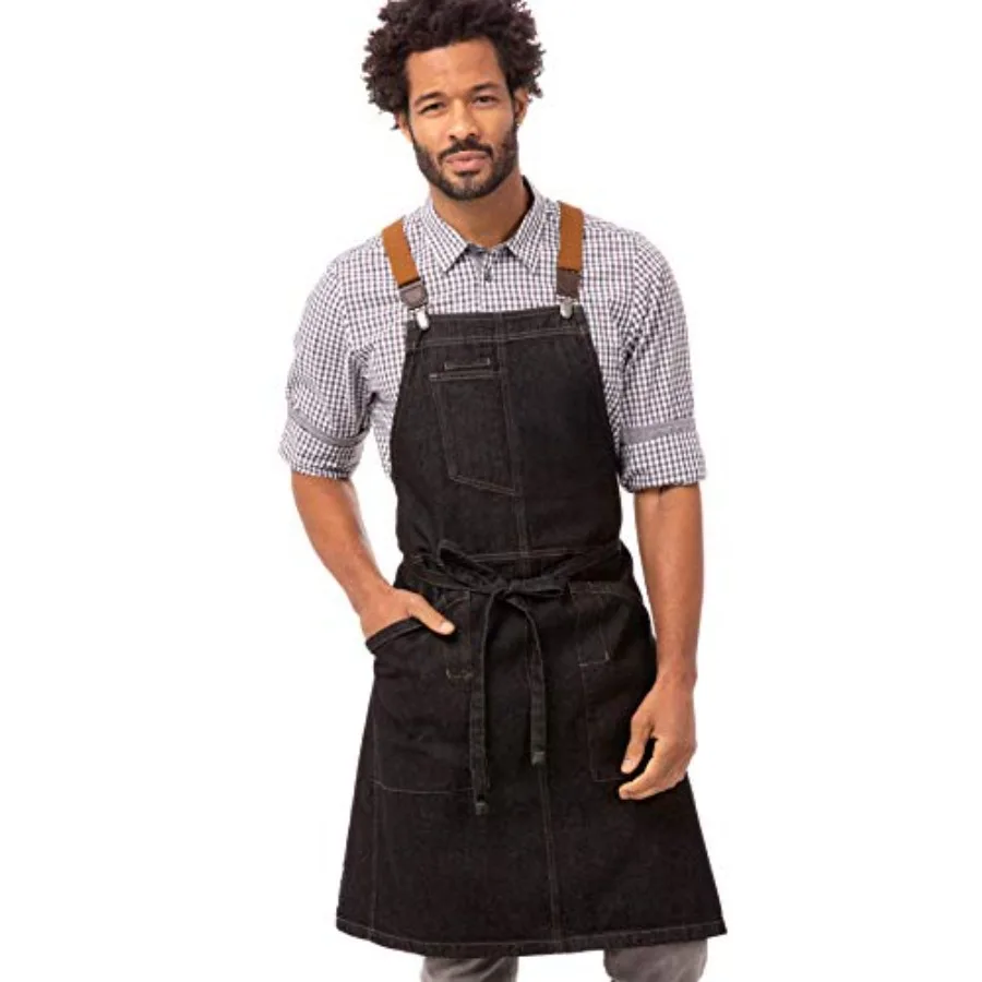 Unisex Berkeley Bib Apron, Black W/Desert Sand Suspenders, One Size
Unisex Berkeley Bib Apron, Black W/Desert Sand Suspenders, One Size