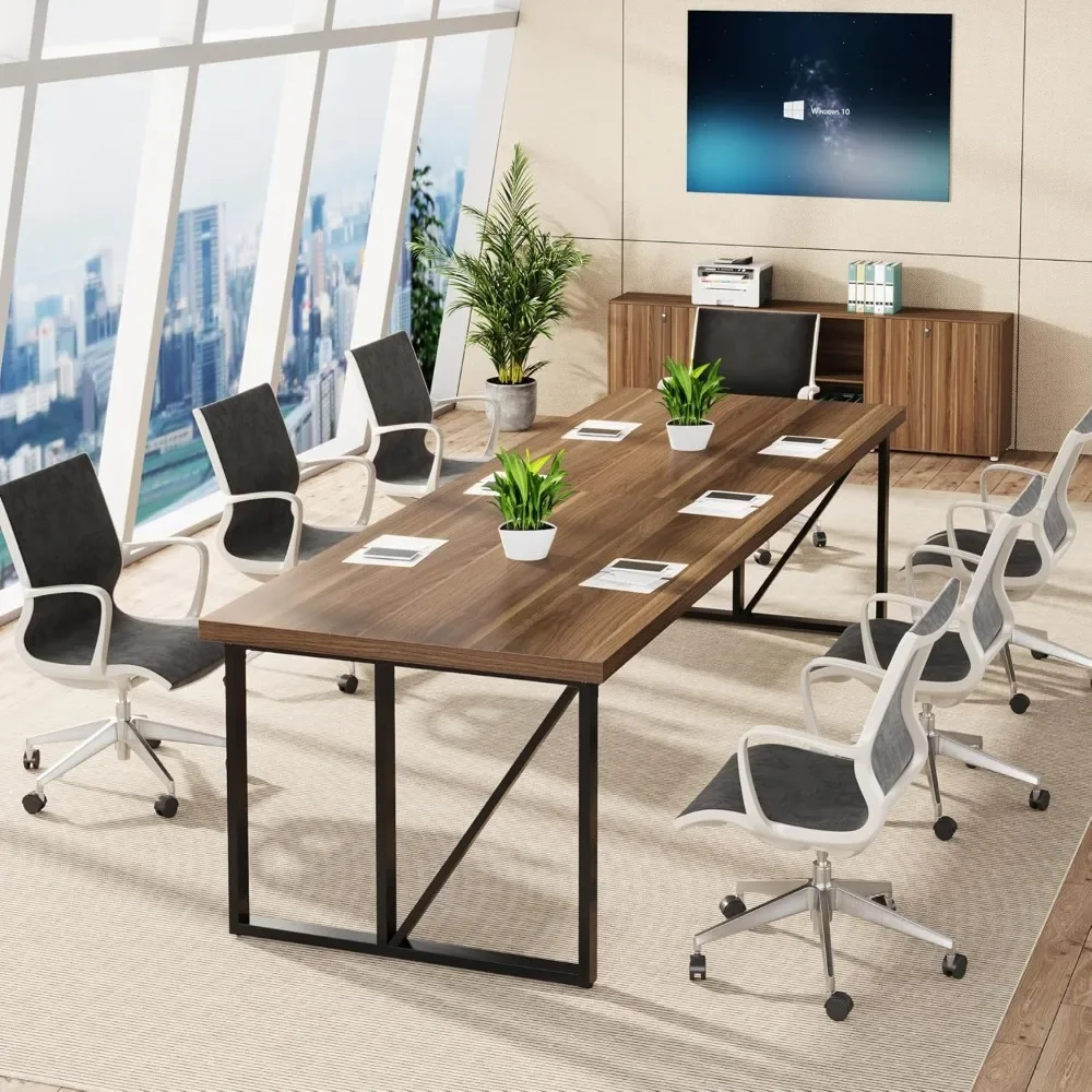 Conference Room Table Large Rectangular Meeting Seminar Table for 6-8 People,with Heavy-Duty Frame Wood Long Training Table
Conference Room Table Large Rectangular Meeting Seminar Table for 6-8 People,with Heavy-Duty Frame Wood Long Training Table