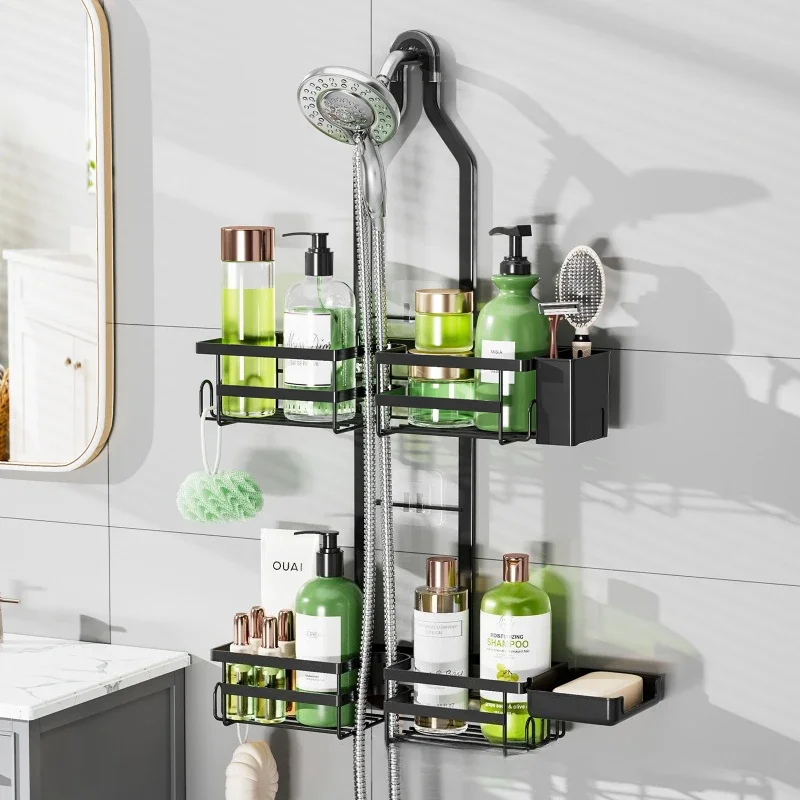 Bathroom rack Shower room hanger No punching faucet shower rod hanging basket Bathroom wall-mounted storage rack
Bathroom rack Shower room hanger No punching faucet shower rod hanging basket Bathroom wall-mounted storage rack