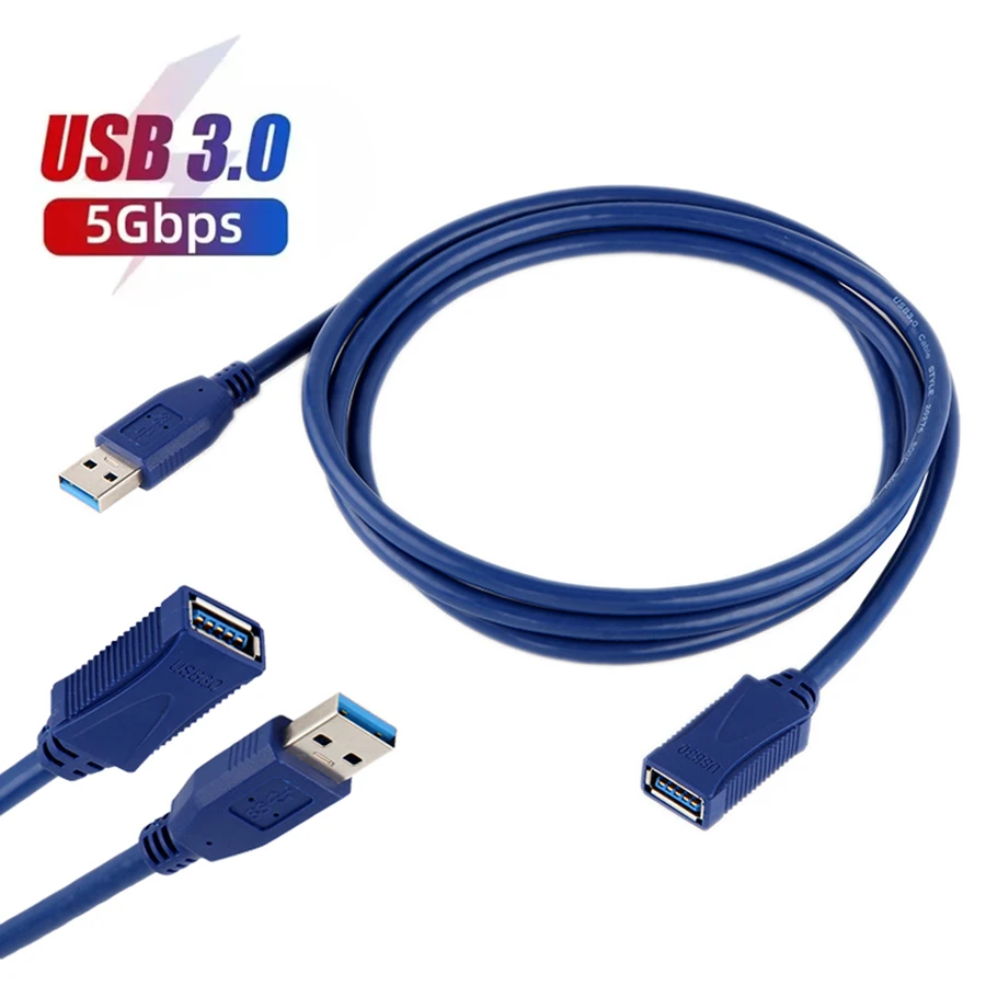 USB 3.0 Extension Cable USB A Male to Female Cable 5Gbps Data Transfer Extender Cord for Printer Keyboard Mouse Flash Drive
USB 3.0 Extension Cable USB A Male to Female Cable 5Gbps Data Transfer Extender Cord for Printer Keyboard Mouse Flash Drive