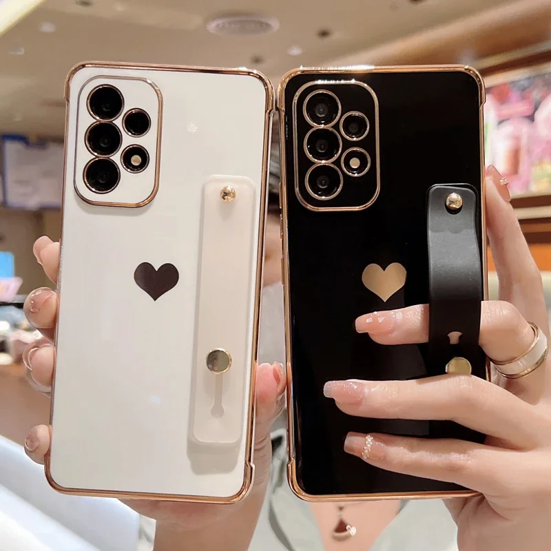 Plating Silicone Wrist Strap Case For Samsung Galaxy S25 S24 S22 S21 S23 Ultra Plus A55 A52 A54 A53 5G Shockproof Armor Covers
Plating Silicone Wrist Strap Case For Samsung Galaxy S25 S24 S22 S21 S23 Ultra Plus A55 A52 A54 A53 5G Shockproof Armor Covers