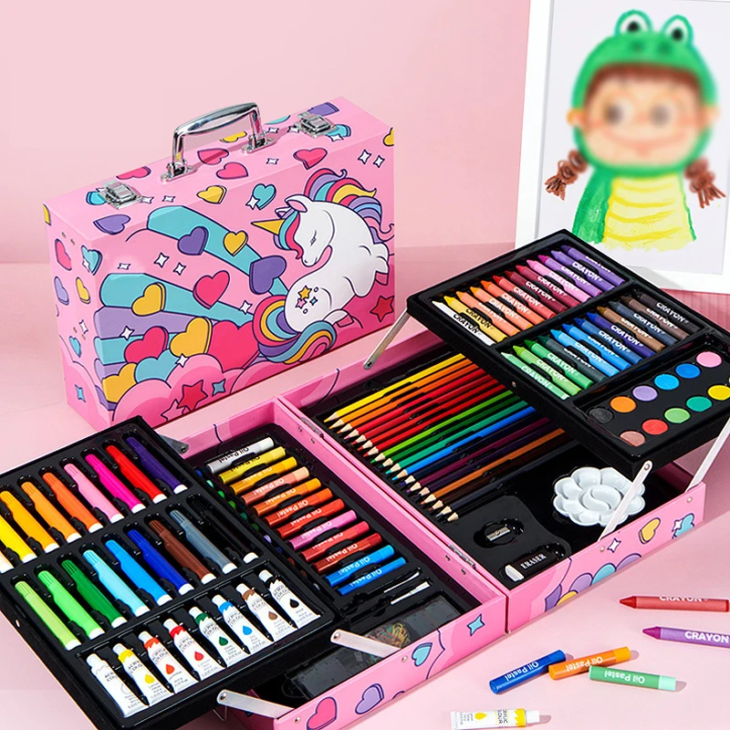 Children's painting tools painting set primary school watercolor pens senior gift box Children's Day gifts
Children's painting tools painting set primary school watercolor pens senior gift box Children's Day gifts