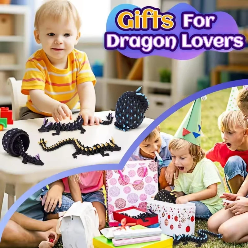 3D Printed Mystery Glow-in-The-Dark Dragon Eggs | Articulated Dinosaur Fidget Toy with Crystal Design Collectible Gift for 
3D Printed Mystery Glow-in-The-Dark Dragon Eggs | Articulated Dinosaur Fidget Toy with Crystal Design Collectible Gift for