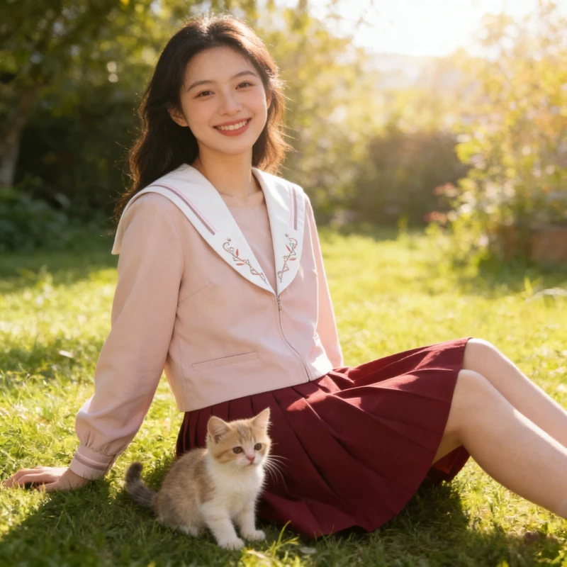 First Love Style Japanese JK Uniform, Orthodox Sailor Suit, Sweet Soft Girl Pleated Skirt, College Style Outfit For Women
First Love Style Japanese JK Uniform, Orthodox Sailor Suit, Sweet Soft Girl Pleated Skirt, College Style Outfit For Women