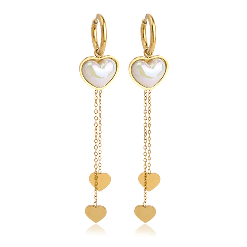 CHARMOMENT Vintage Zircon Heart Earrings For Women Stainless Steel Gold Color Hanging Pendants Drop Earrings New Luxury Jewelry
CHARMOMENT Vintage Zircon Heart Earrings For Women Stainless Steel Gold Color Hanging Pendants Drop Earrings New Luxury Jewelry