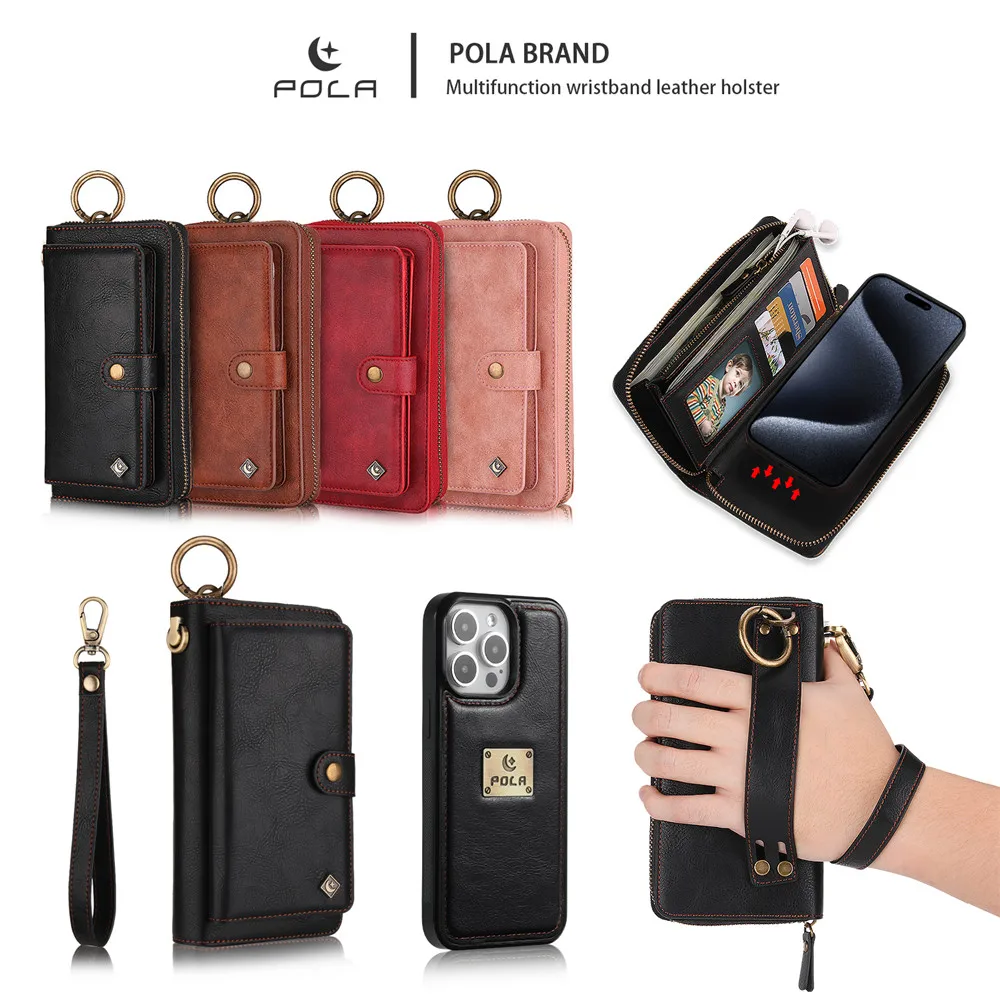 Zipper Card Solt Wallet Phone Case For iPhone 15 14 13 12 11 Pro X XR XS Max 7 8 Plus Multifunction Leather Purse Wristlet Cover
Zipper Card Solt Wallet Phone Case For iPhone 15 14 13 12 11 Pro X XR XS Max 7 8 Plus Multifunction Leather Purse Wristlet Cover