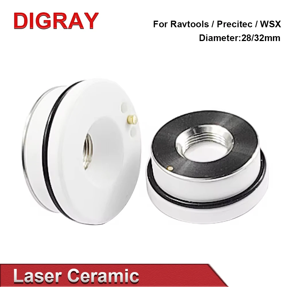 Держатель лазерных сопел DIGRAY из керамики, 28/32 мм, для лазерных головок Raytools, WSX, Precitec, HSG, HANS, DNE для волоконного лазерного резака
Держатель лазерных сопел DIGRAY из керамики, 28/32 мм, для лазерных головок Raytools, WSX, Precitec, HSG, HANS, DNE для волоконного лазерного резака