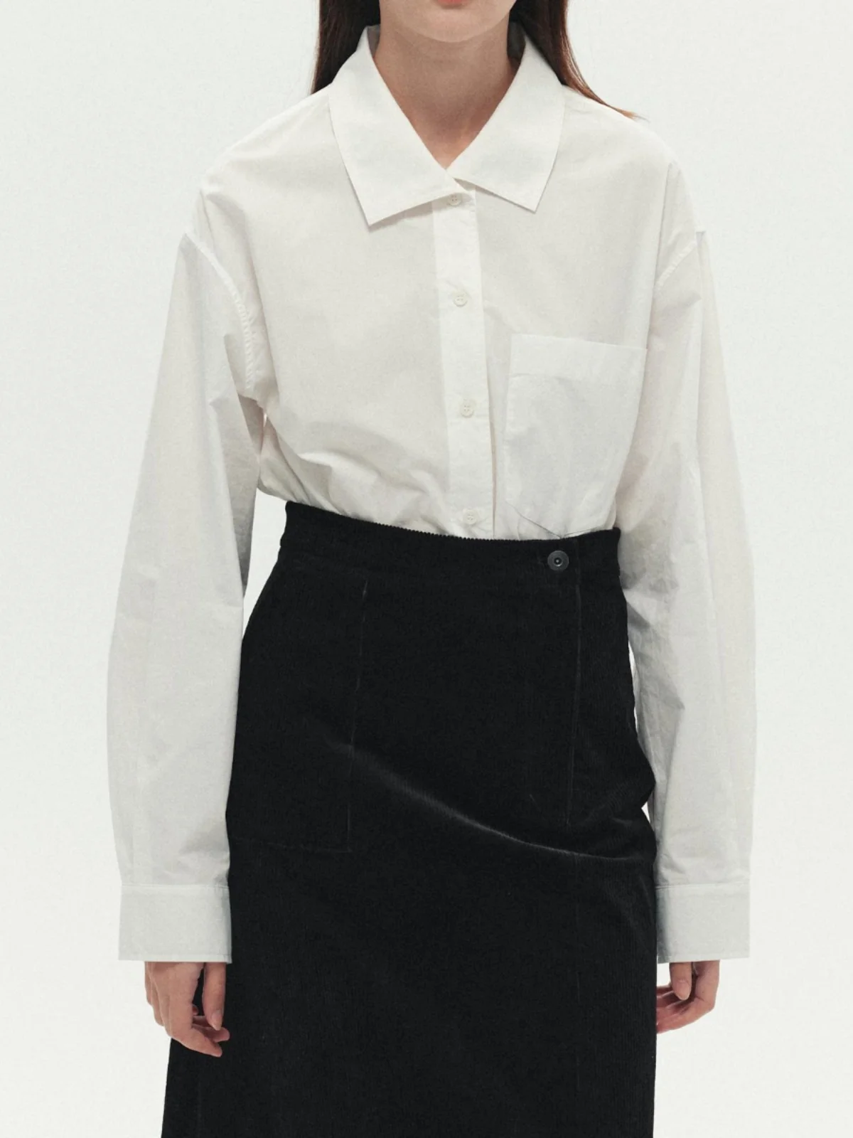 Pure Cotton Long Sve irt Irregular Overlap Collar Design Versatile Loose Fit Regular Length Color LAUGH out LOUD
Pure Cotton Long Sve irt Irregular Overlap Collar Design Versatile Loose Fit Regular Length Color LAUGH out LOUD