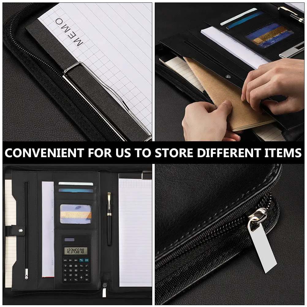 Premium Portfolio Binder Business Padfolio Zippered Document Organizer for Meetings Interviews Classrooms Professional
Premium Portfolio Binder Business Padfolio Zippered Document Organizer for Meetings Interviews Classrooms Professional