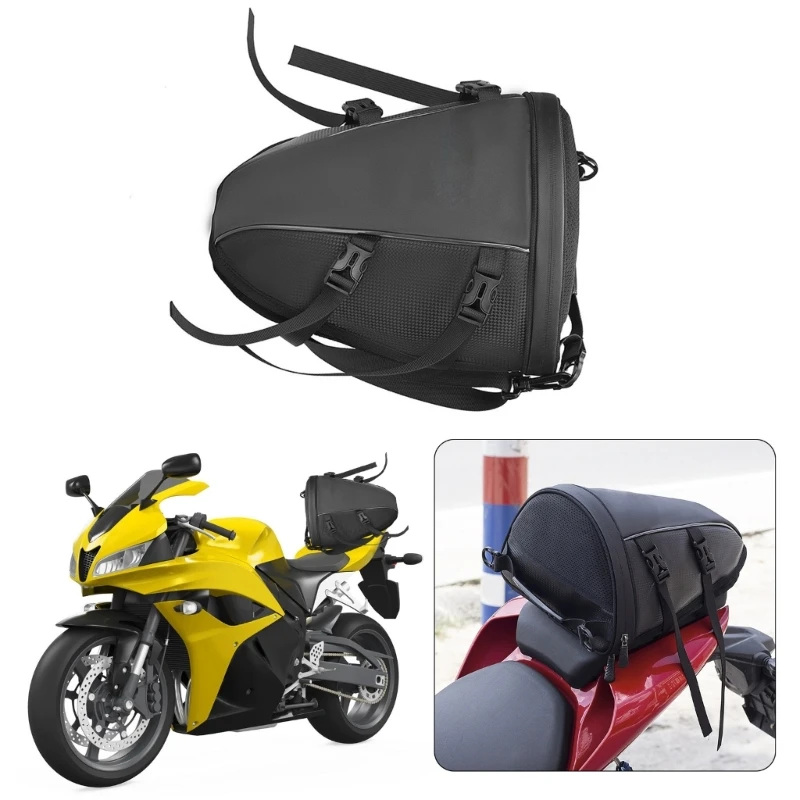 Waterproof Motorcycle Rear Seats Bag with Adjustable Strap Universal Large Capacity Motbike Helmets Storage Tail Bag for Rider
Waterproof Motorcycle Rear Seats Bag with Adjustable Strap Universal Large Capacity Motbike Helmets Storage Tail Bag for Rider