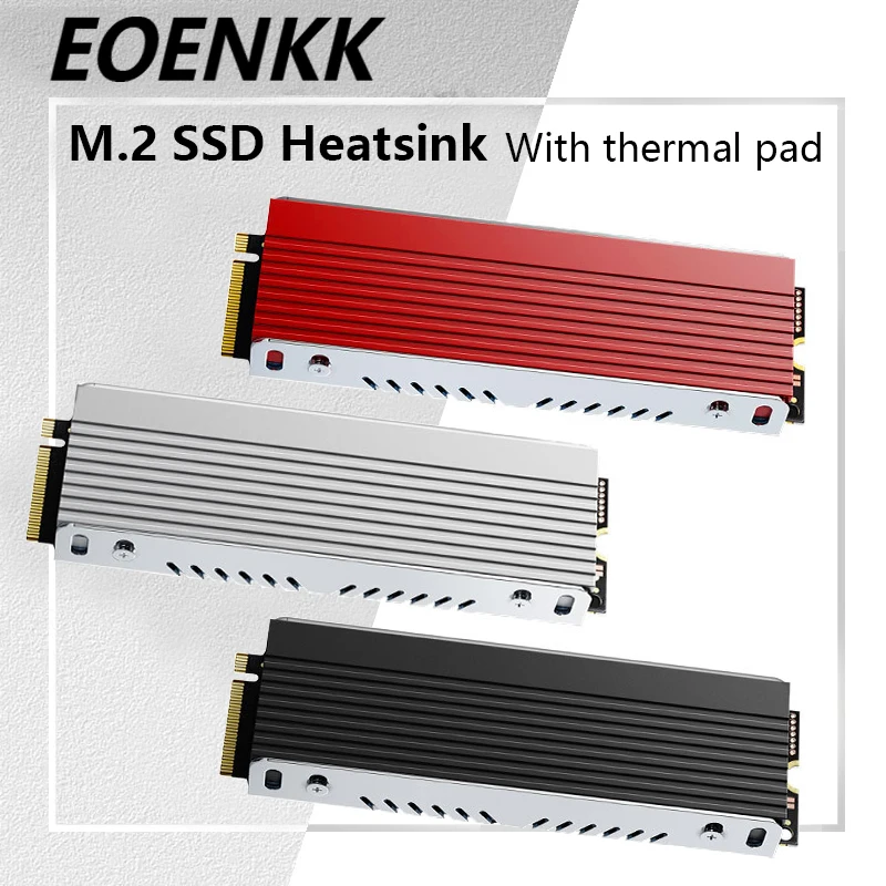 Радиатор M.2 SSD NVMe 2280, алюминиевый радиатор с термопрокладкой, твердотельные накопители, охлаждающие аксессуары, толщина 9 мм, можно использовать PS5
Радиатор M.2 SSD NVMe 2280, алюминиевый радиатор с термопрокладкой, твердотельные накопители, охлаждающие аксессуары, толщина 9 мм, можно использовать PS5