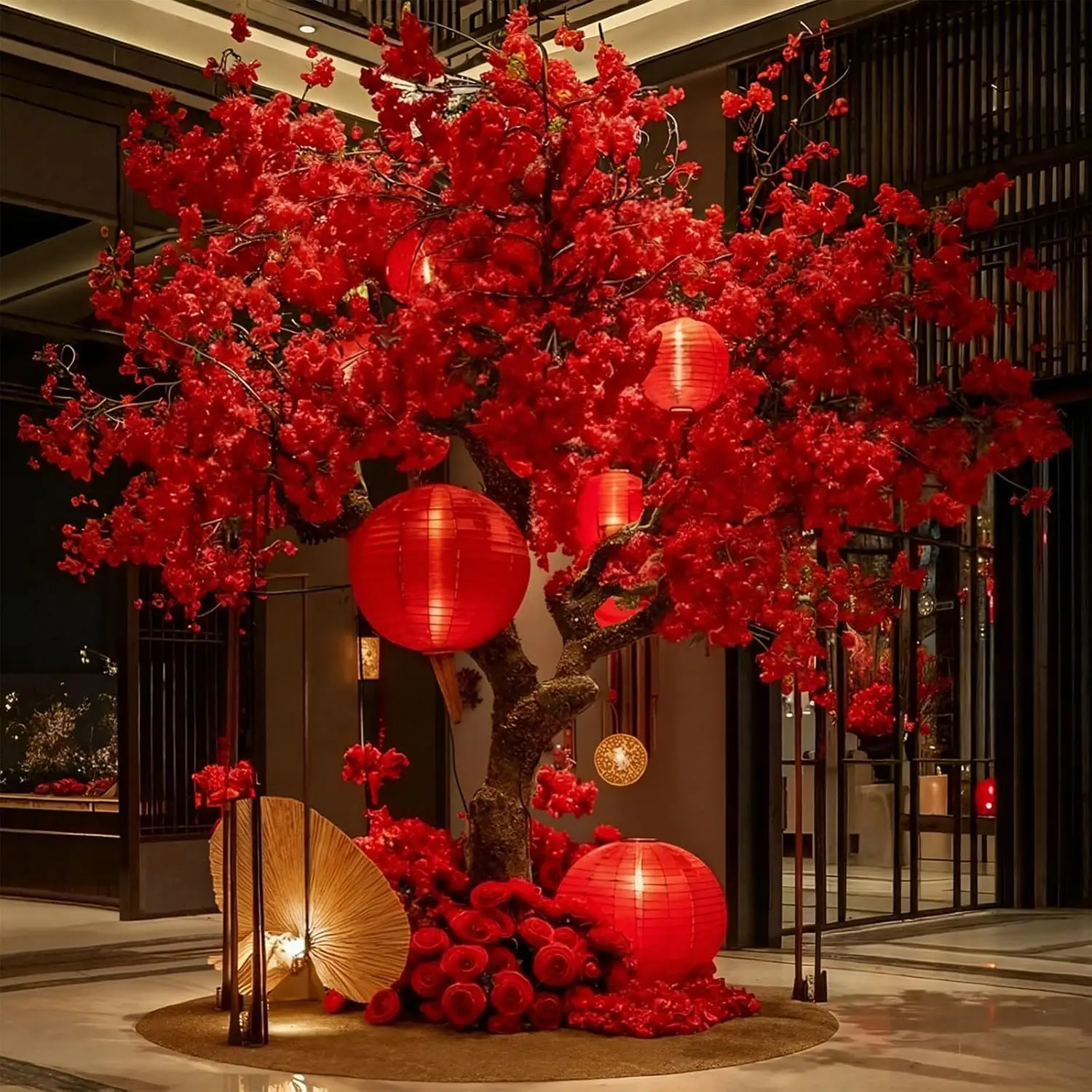Large Realistic Artificial Peach Blossom Tree Faux Tree Adjustable Branches Real Trunk for Wedding Indoor Outdoor Home Decor
Large Realistic Artificial Peach Blossom Tree Faux Tree Adjustable Branches Real Trunk for Wedding Indoor Outdoor Home Decor