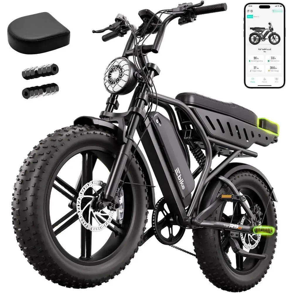 TST Electric Bike or Adults 1500W Peak 20" at Tire All-Terrain E-Bike 60/130 Miles Electric Dirt Bike - 48V 15/30 AH Battery Tes
TST Electric Bike or Adults 1500W Peak 20" at Tire All-Terrain E-Bike 60/130 Miles Electric Dirt Bike - 48V 15/30 AH Battery Tes