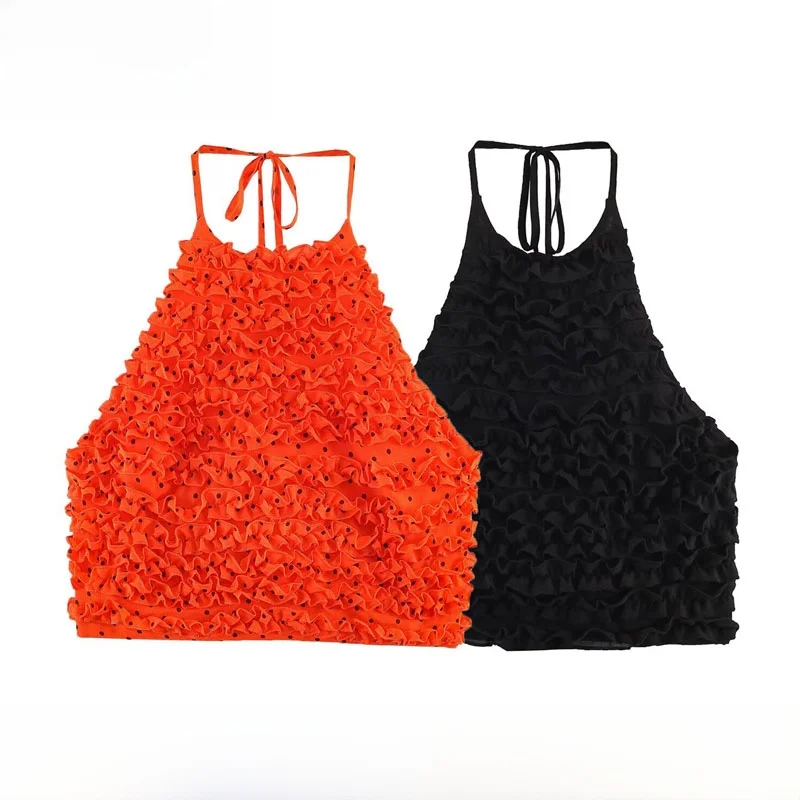 Fashionable Layered Decorative Collar Top Women's T-shirt New Arrival Spring Summer Polyester Short Sleeve No-Bust Design
Fashionable Layered Decorative Collar Top Women's T-shirt New Arrival Spring Summer Polyester Short Sleeve No-Bust Design