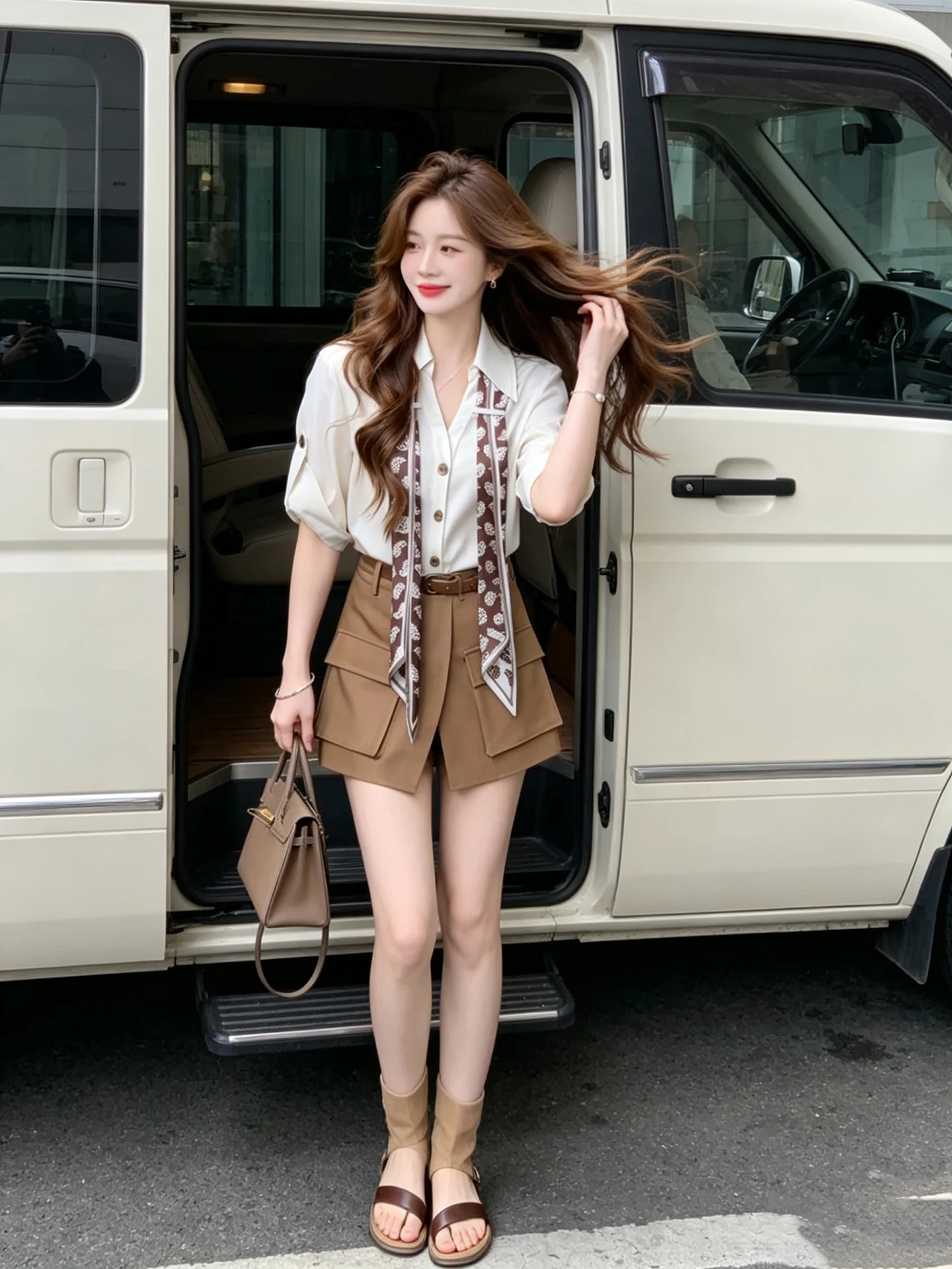 Korean Style Silk Scarf Collar Shirt High Waist Workwear Shorts Set Women Summer Commute Slimming Two Piece Set Fashionable E...
Korean Style Silk Scarf Collar Shirt High Waist Workwear Shorts Set Women Summer Commute Slimming Two Piece Set Fashionable E...