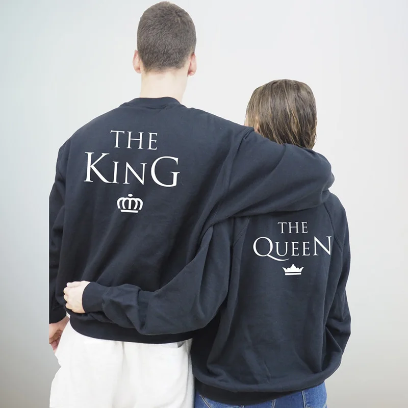 The King Queen Men and Women Sweatshirt Causal Long Sleeve Lover Gift Streetwear Outfits Boyfriend Style Hoodies Couple Clothes
The King Queen Men and Women Sweatshirt Causal Long Sleeve Lover Gift Streetwear Outfits Boyfriend Style Hoodies Couple Clothes