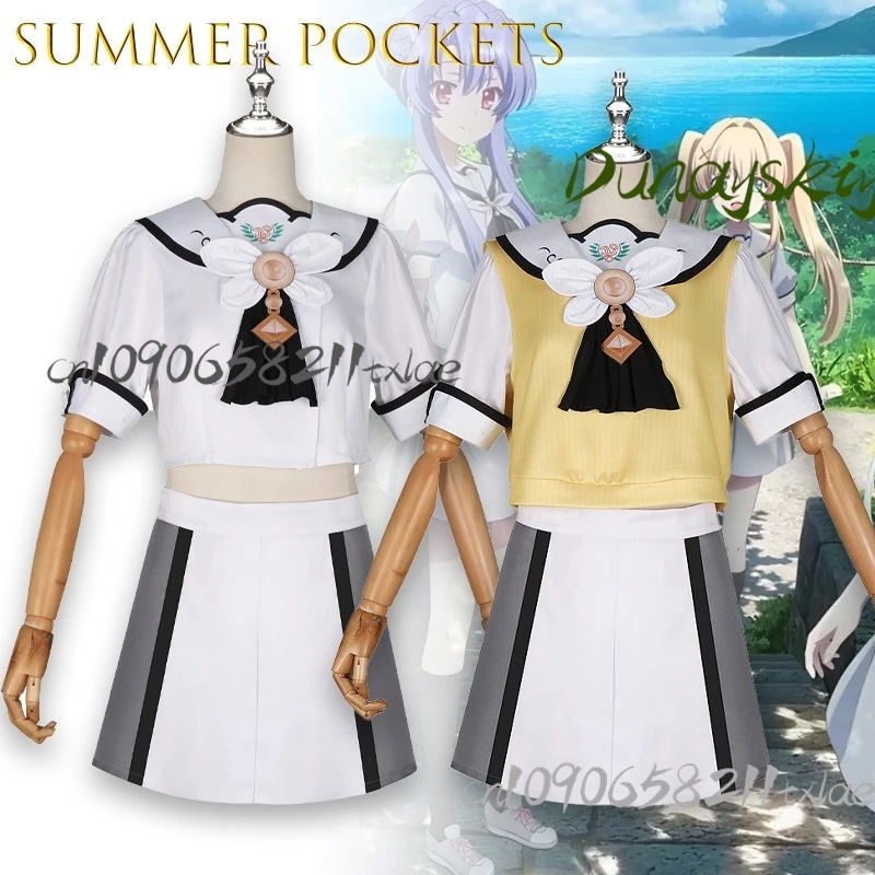 Summer cos Pockets Tsumugi Wenders Ao Sorakado Cosplay Costume Halloween Anime Christmas Party Kawaii Cute Cos Full Set Women
Summer cos Pockets Tsumugi Wenders Ao Sorakado Cosplay Costume Halloween Anime Christmas Party Kawaii Cute Cos Full Set Women