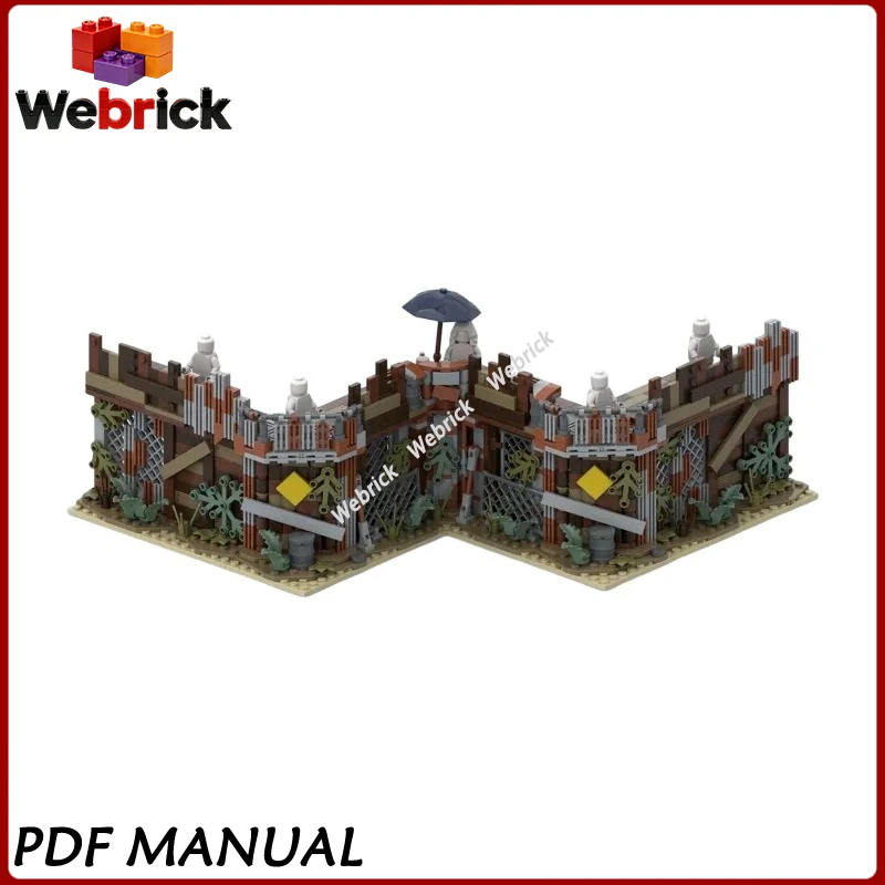 Modular Wasteland Camp Barricades V1 MOC, Wasteland Themed Roadblock Set, Realistic Post-apocalyptic Design for Hobby
Modular Wasteland Camp Barricades V1 MOC, Wasteland Themed Roadblock Set, Realistic Post-apocalyptic Design for Hobby