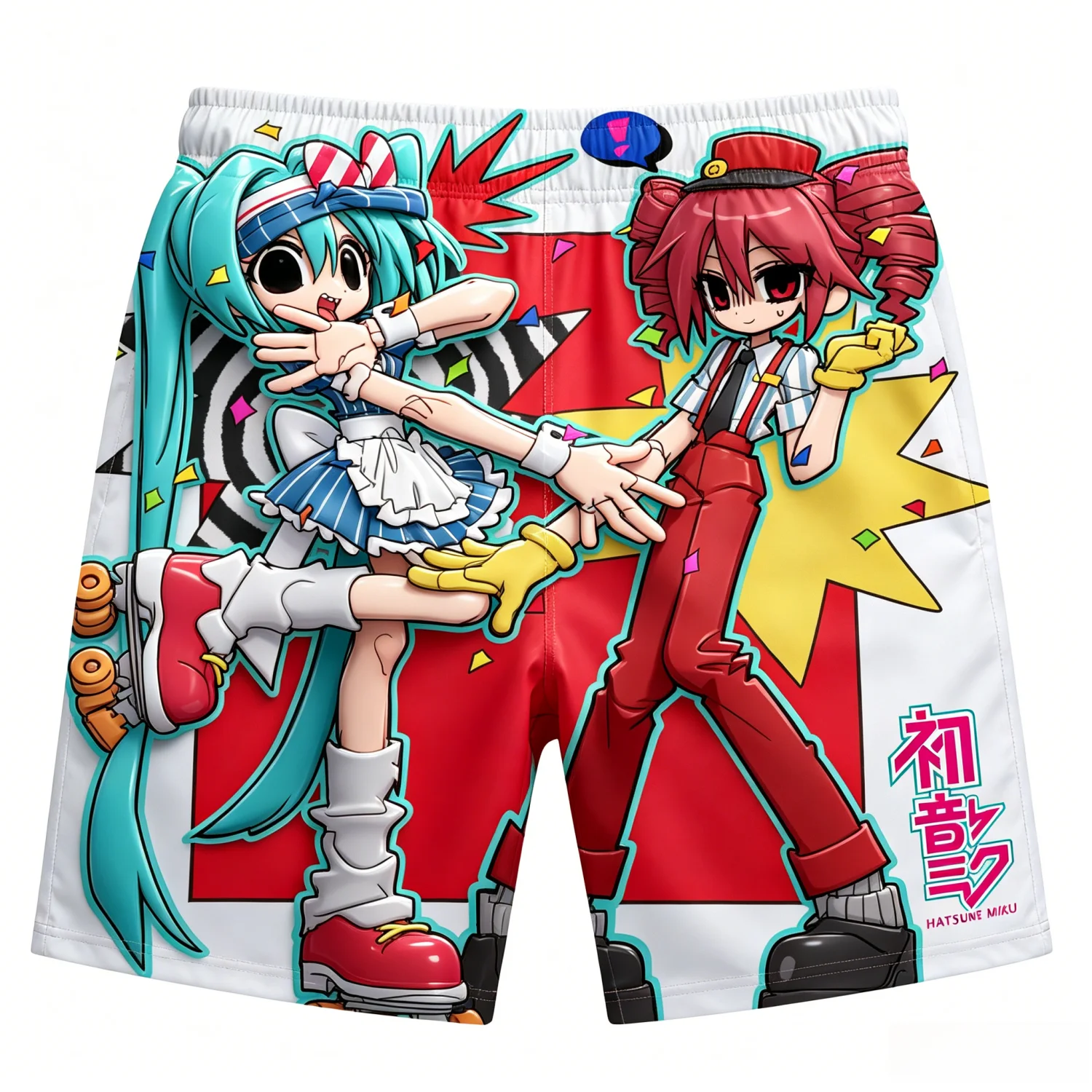 2026 Summer Hatsune Miku Retro Cosplay Shorts Men's Oversized 3D Printed Quick-drying Beach Pants Family Unisex Children.
2026 Summer Hatsune Miku Retro Cosplay Shorts Men's Oversized 3D Printed Quick-drying Beach Pants Family Unisex Children.