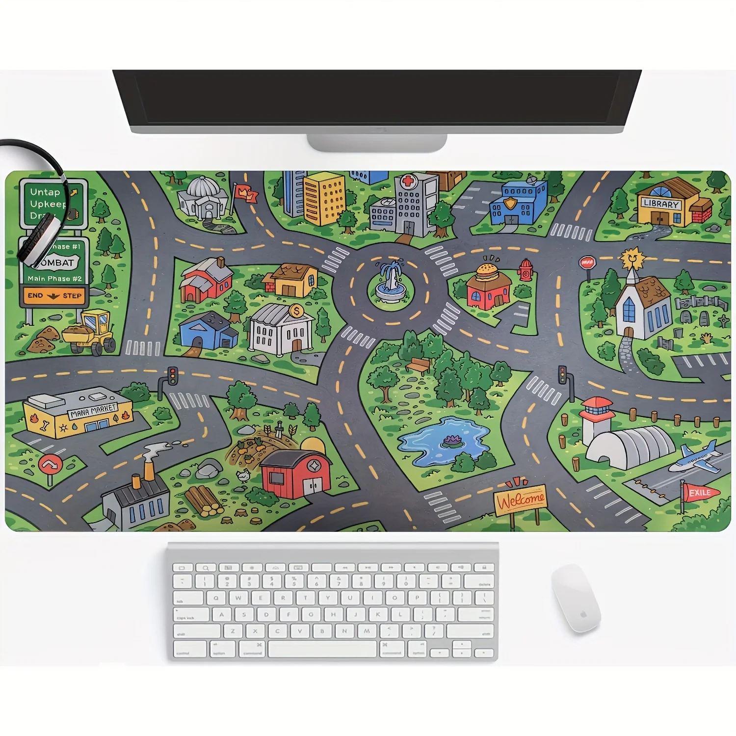 Tapis De Bureau Dessin Ville Moderne Animé, Bords Cousus Durables Base Caoutchouc Non Glisse Pour Configuration Poste De Travail
Tapis De Bureau Dessin Ville Moderne Animé, Bords Cousus Durables Base Caoutchouc Non Glisse Pour Configuration Poste De Travail
