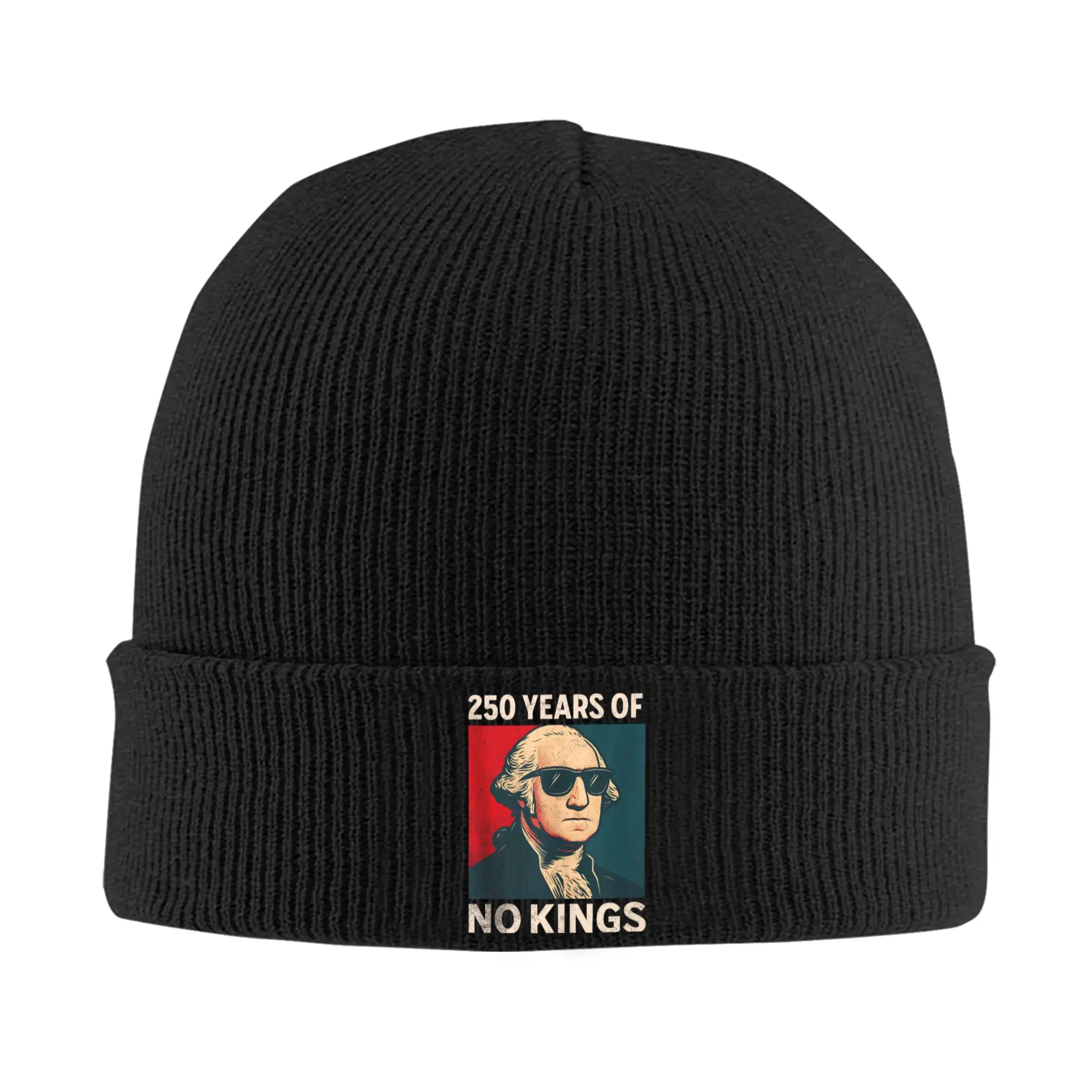 250 Years No Kings George Washington Knitted Hat Hip Hop Caps Adult Unisex Kpop Beanie Hats Winter Design Elastic Bonnet Hats
250 Years No Kings George Washington Knitted Hat Hip Hop Caps Adult Unisex Kpop Beanie Hats Winter Design Elastic Bonnet Hats
