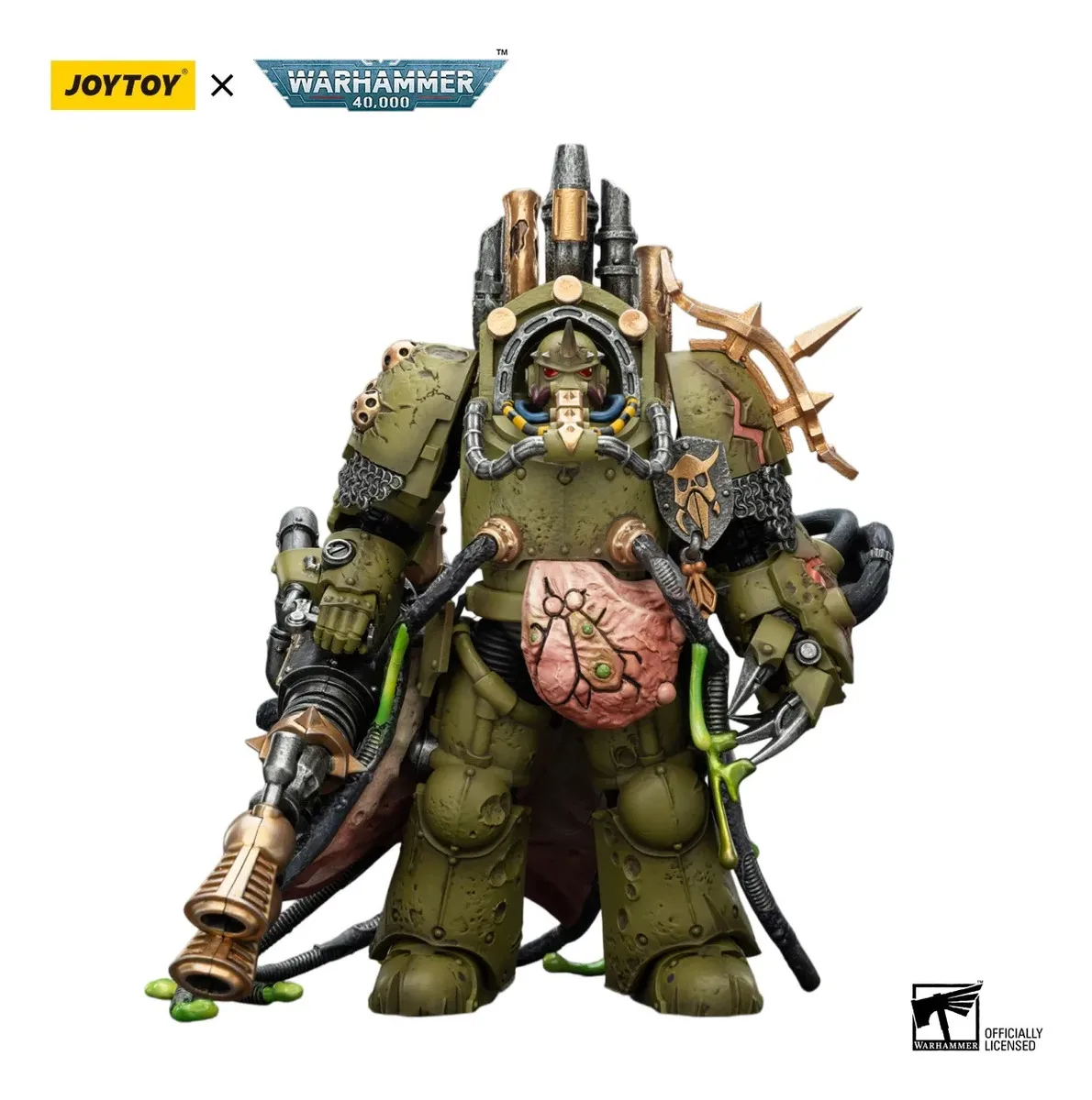 JOYTOY Warhammer 40000/40k Death Guard Lord of Virulence with Power Fist and Twin Plague Spewer Action Figure Decoration Model
JOYTOY Warhammer 40000/40k Death Guard Lord of Virulence with Power Fist and Twin Plague Spewer Action Figure Decoration Model