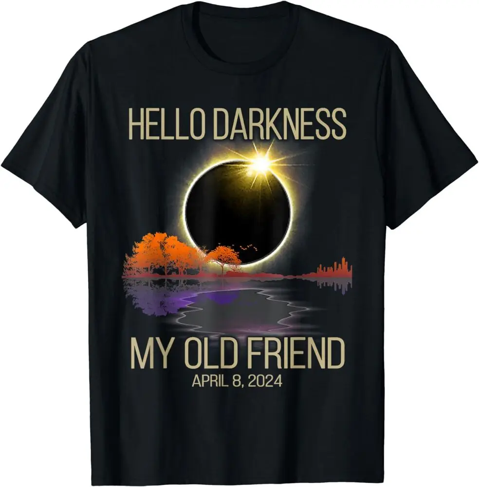Футболка унисекс с надписью «Hello Dark My Old Friend Solar Eclipse», 08 апреля 2024 года
Футболка унисекс с надписью «Hello Dark My Old Friend Solar Eclipse», 08 апреля 2024 года