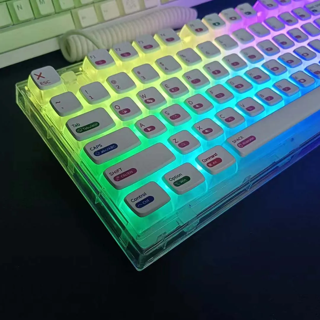 132 Keys Double Skin Milk designer theme Keycaps For MX Switch Mechanical Gaming Keyboard CBSA Profile Double Shot PBT Keycap
132 Keys Double Skin Milk designer theme Keycaps For MX Switch Mechanical Gaming Keyboard CBSA Profile Double Shot PBT Keycap
