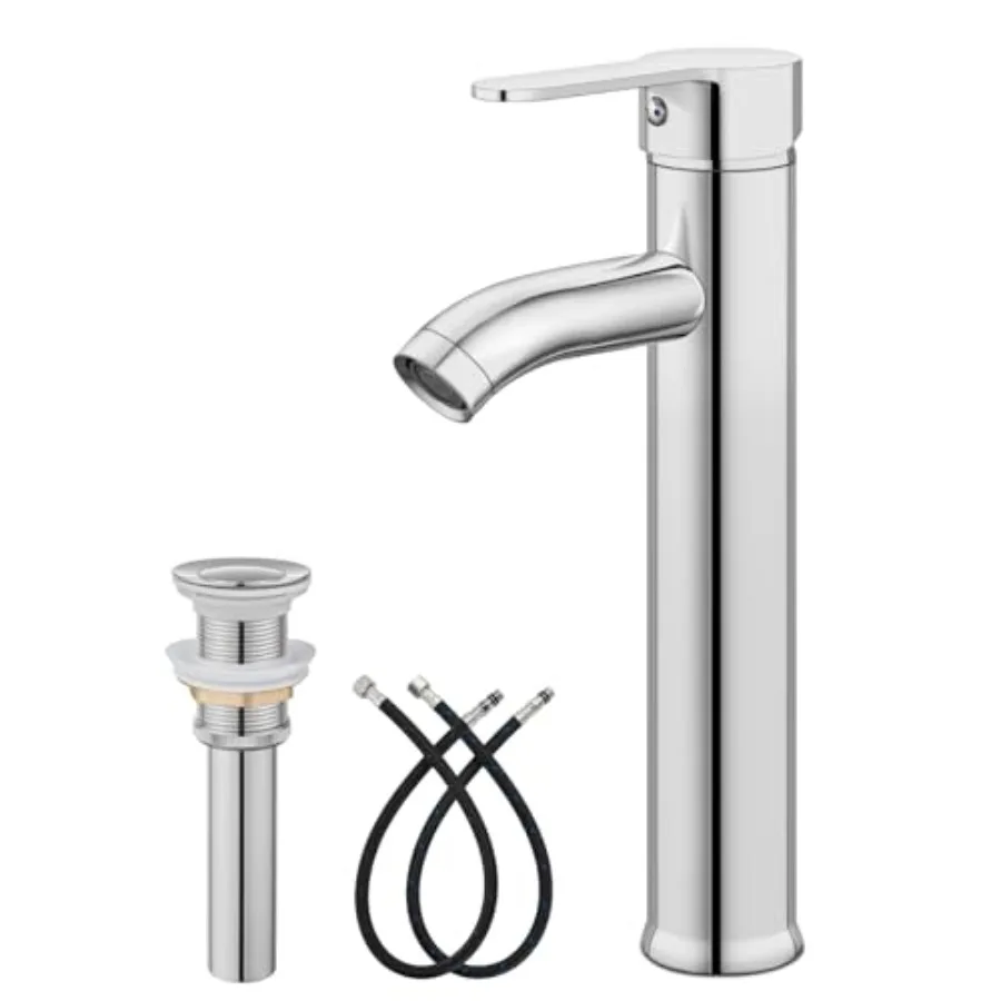 Vessel Sink Faucet Modern Tall Bathroom Faucet Single Handle One Hole Stainless Steel Vanity Lavatory Rv Bowl Basin Mixer Tap w
Vessel Sink Faucet Modern Tall Bathroom Faucet Single Handle One Hole Stainless Steel Vanity Lavatory Rv Bowl Basin Mixer Tap w