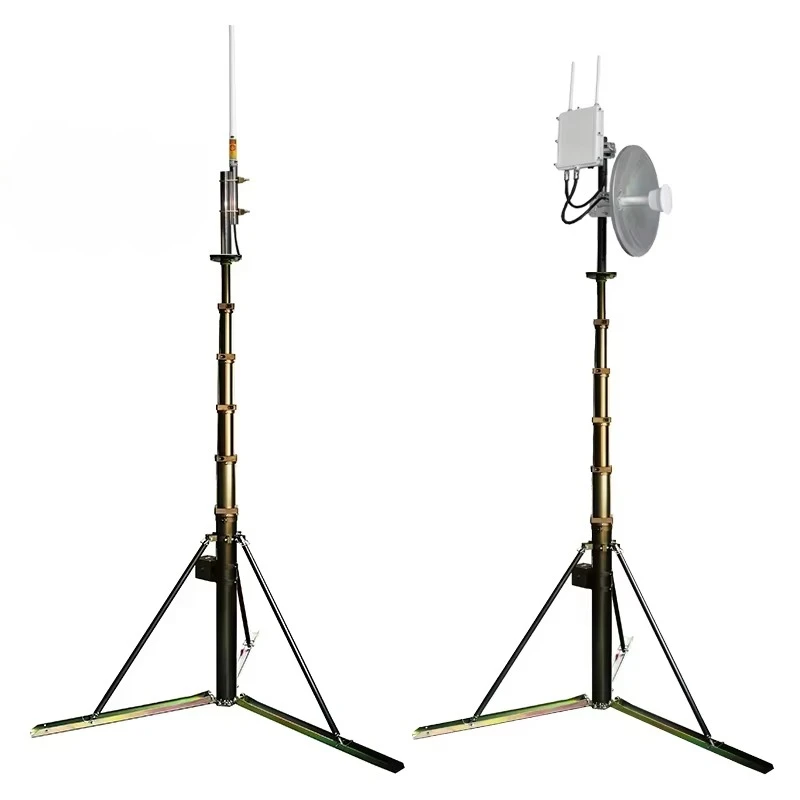5M 8M 10M 12M 15M 20M 25M Manual Winch Crank Contractile Antenna Telescopic Mast with Head Load 3KG to 10KG
5M 8M 10M 12M 15M 20M 25M Manual Winch Crank Contractile Antenna Telescopic Mast with Head Load 3KG to 10KG