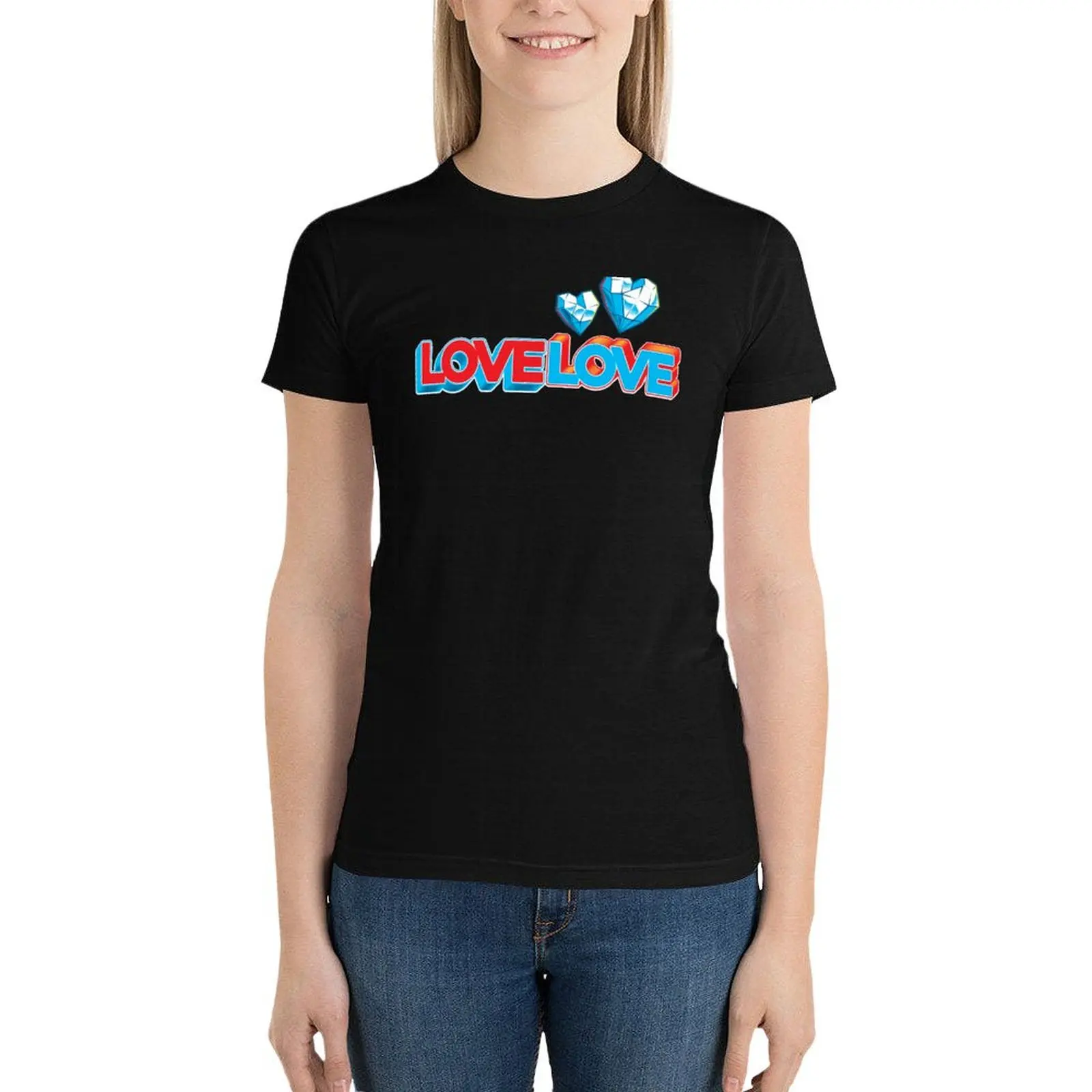 LOVELOVE - Band Logo T-Shirt anime clothes plus size tops graphics Woman T-shirts
LOVELOVE - Band Logo T-Shirt anime clothes plus size tops graphics Woman T-shirts