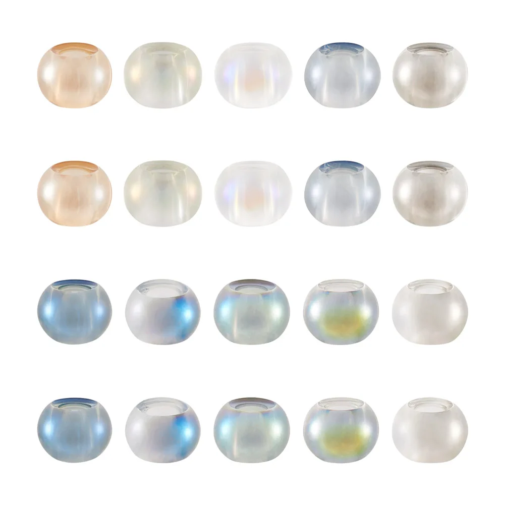 Kissitty 100Pcs Mixed Color Electroplate Transparent Glass European Beads Large Hole Beads For Bracelet Necklace Jewelry Making
Kissitty 100Pcs Mixed Color Electroplate Transparent Glass European Beads Large Hole Beads For Bracelet Necklace Jewelry Making
