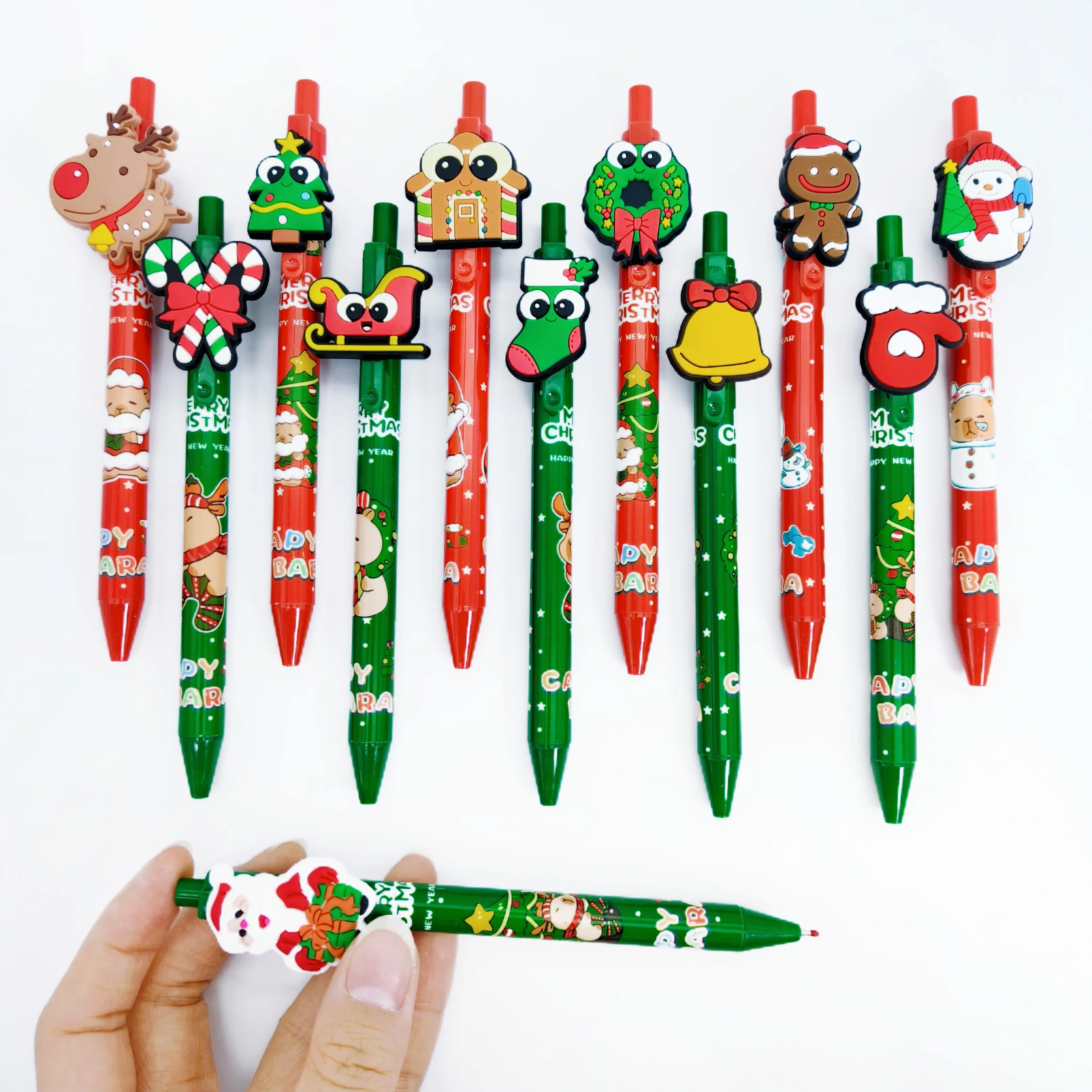 9Pcs/18Pcs Christmas Themed Ballpoint Pen Creative Christmas Tree, Christmas Snowman, Santa Claus Shaped Ballpoint Pen
9Pcs/18Pcs Christmas Themed Ballpoint Pen Creative Christmas Tree, Christmas Snowman, Santa Claus Shaped Ballpoint Pen
