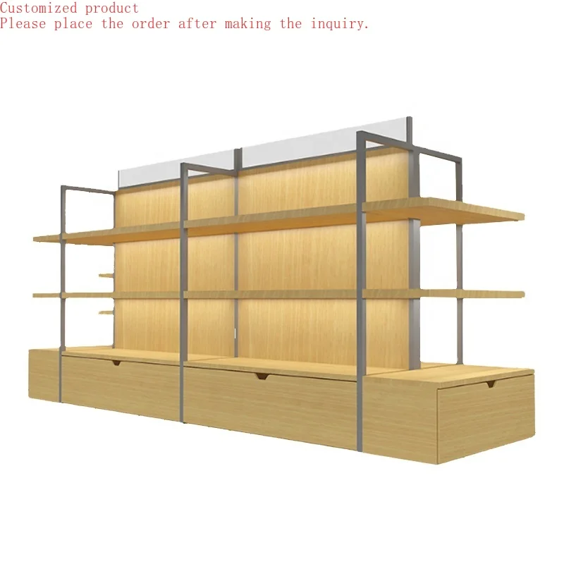 Custom.MDF Display Rack for Retail Store Wooden Supermarket Shelves for Super Mall
Custom.MDF Display Rack for Retail Store Wooden Supermarket Shelves for Super Mall